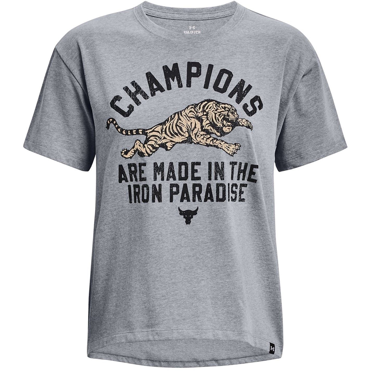 Under Armour Rock Iron Heavyweight Text Graphic Competition T-Shirt