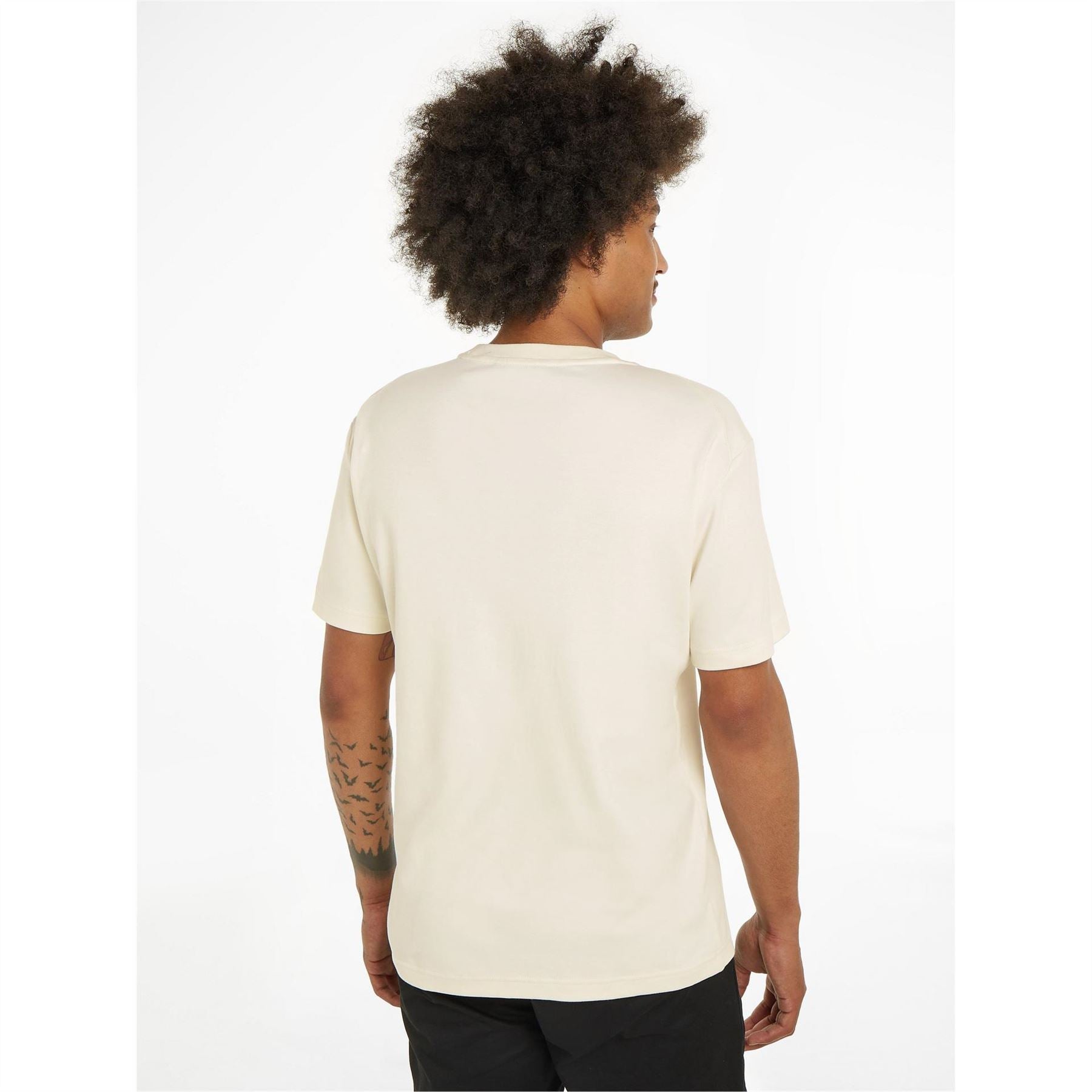 Calvin Klein Logo Embroidered Regular Fit T-Shirt