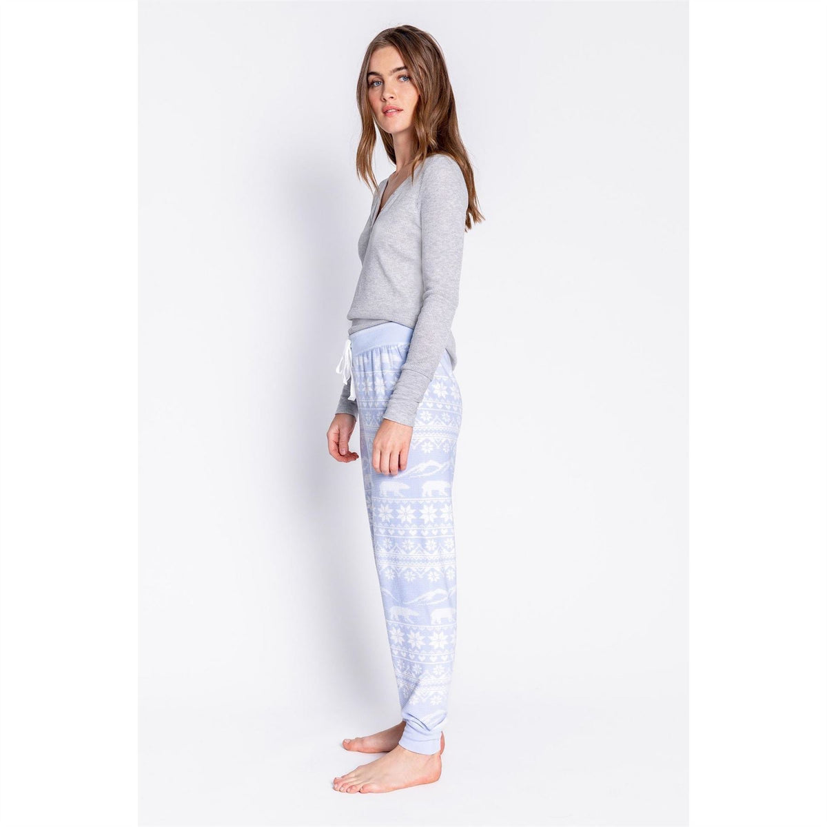 PJ Salvage Salvage Snowflake Cuffed Pant