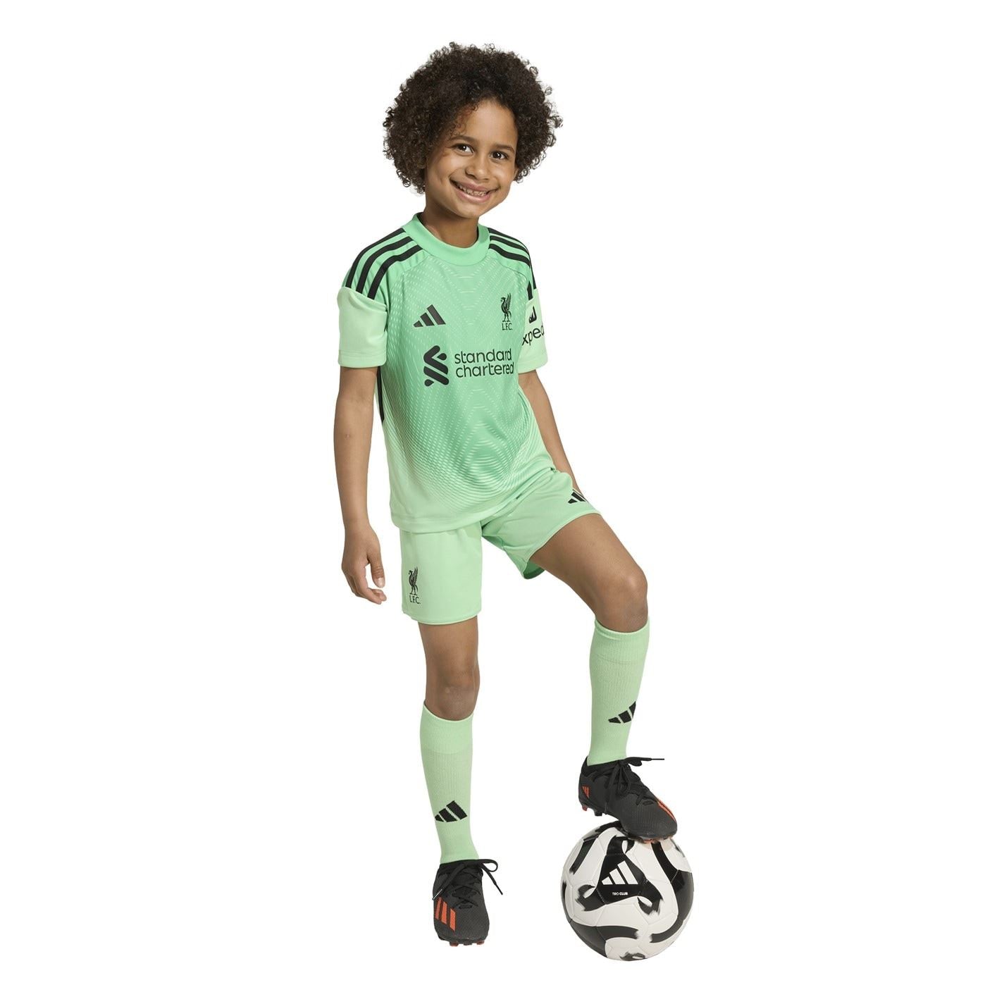 adidas Liverpool Home Goalkeeper Minikit 2025 2026 Infants