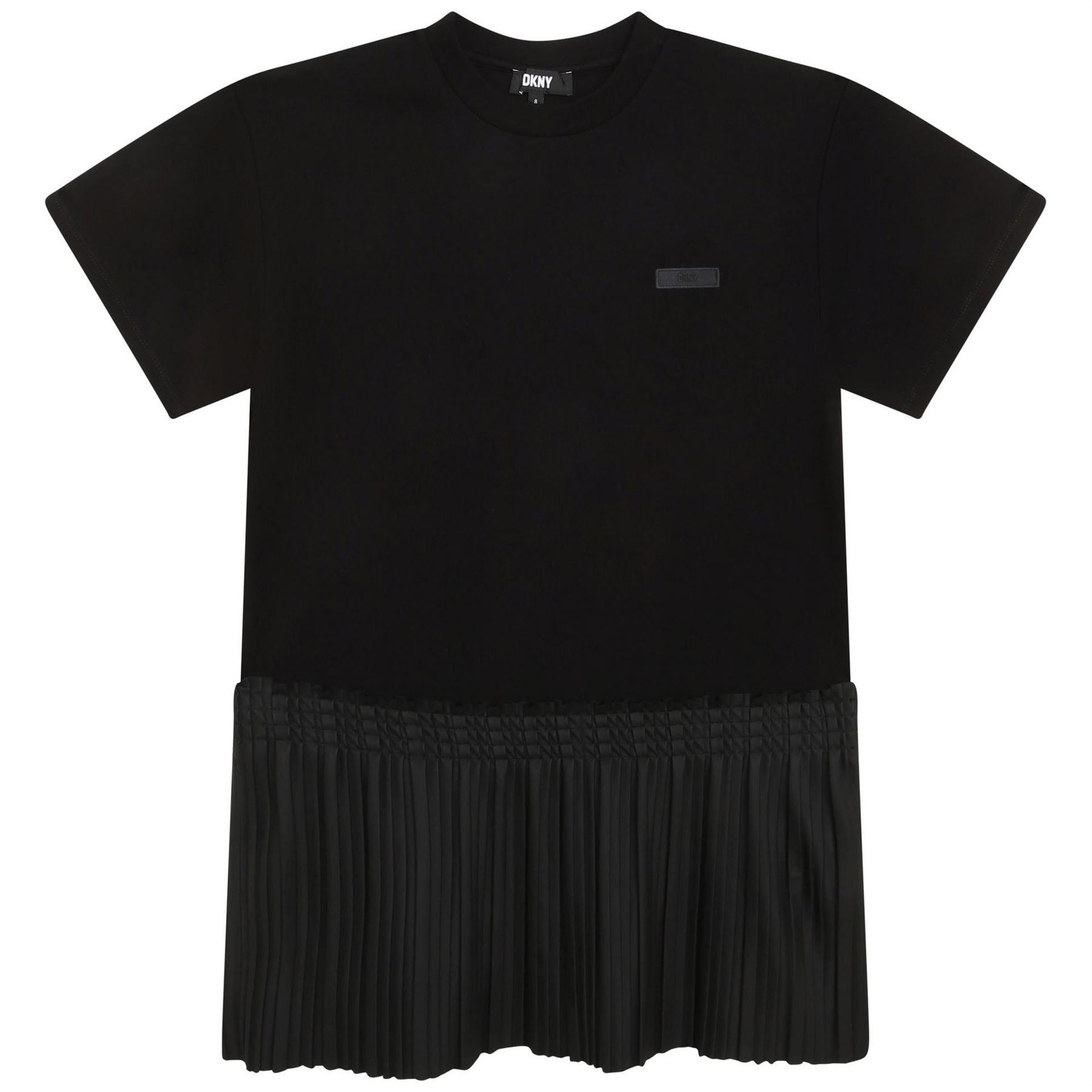 DKNY Crew Neck Mini T-Shirt Dress