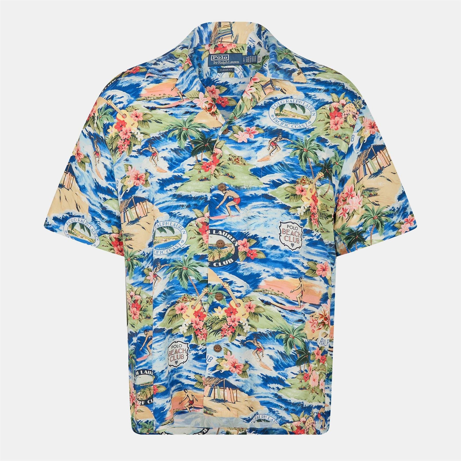 Polo Ralph Lauren Rayon Short Sleeve Patterned Shirt