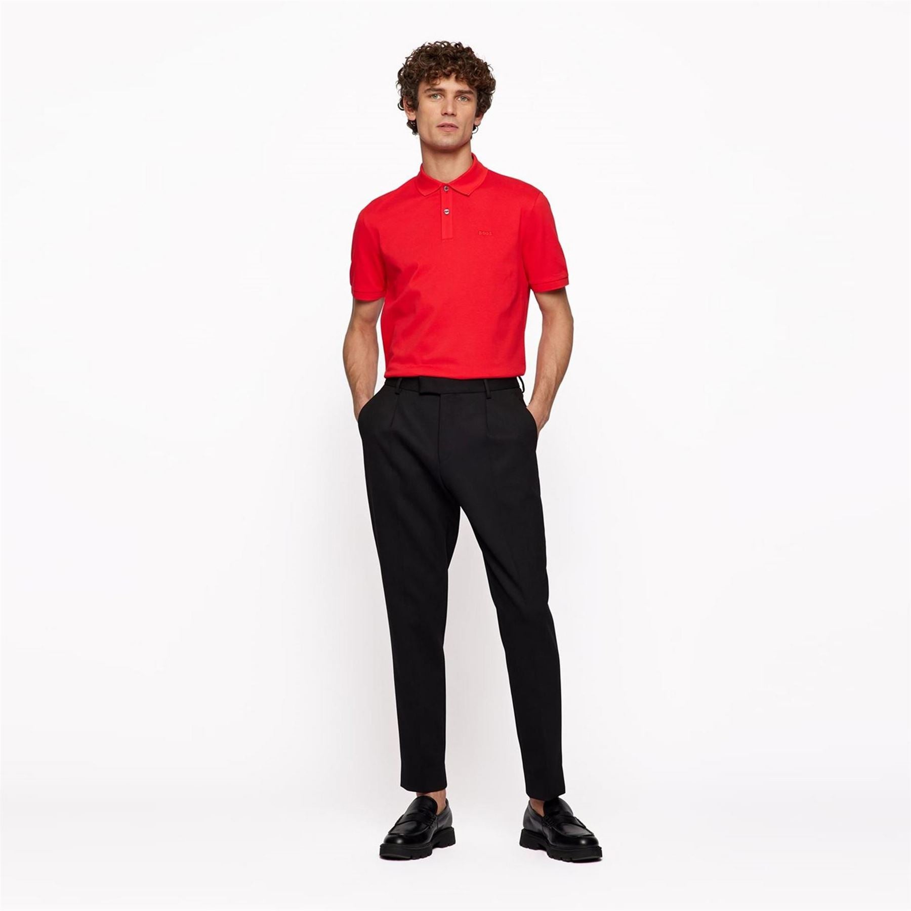Boss BOSS BLACK Pallas Polo Iconic Logo Embroidered Shirt