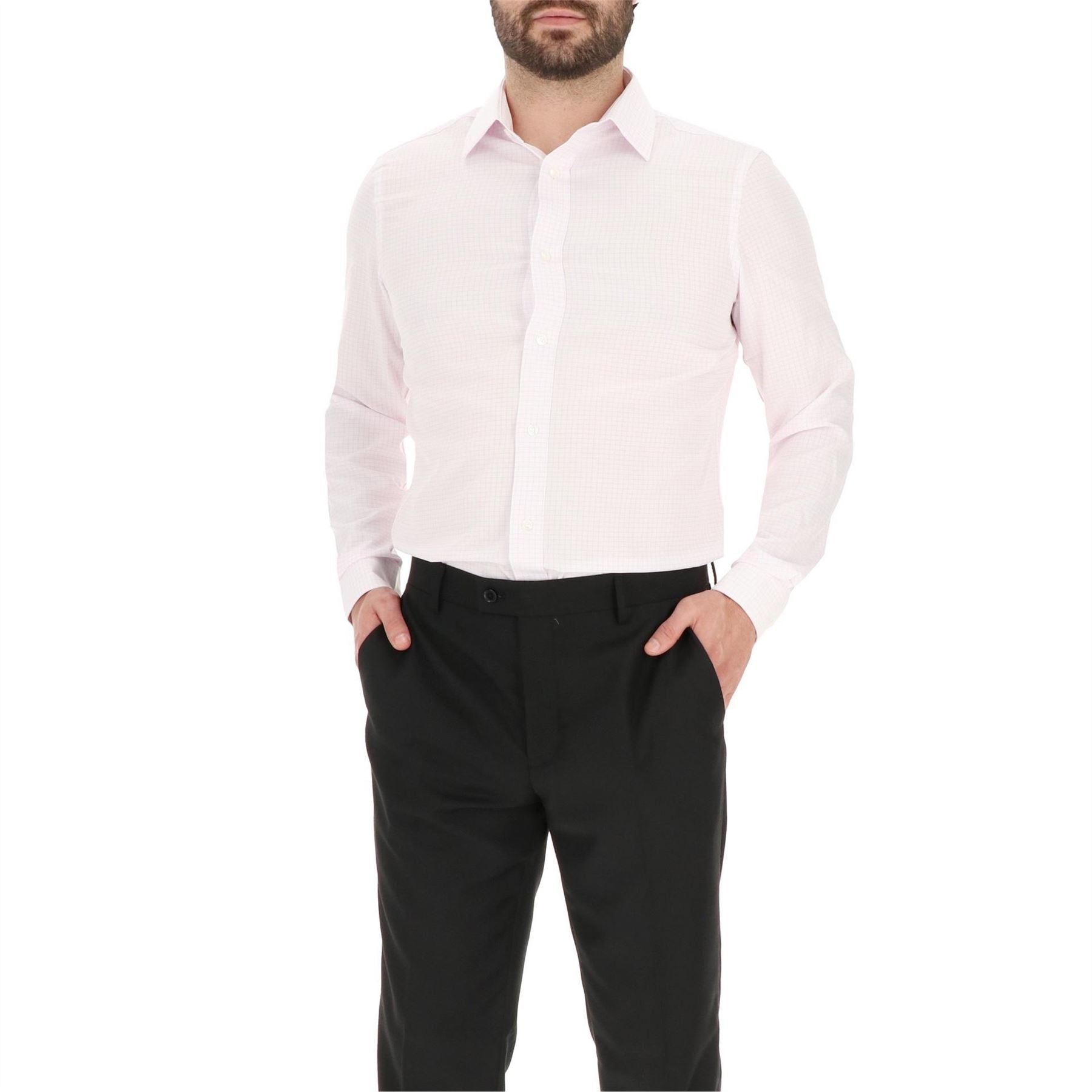 Scotch and Soda Collared Neck Point Collar Long Sleeve Shirt