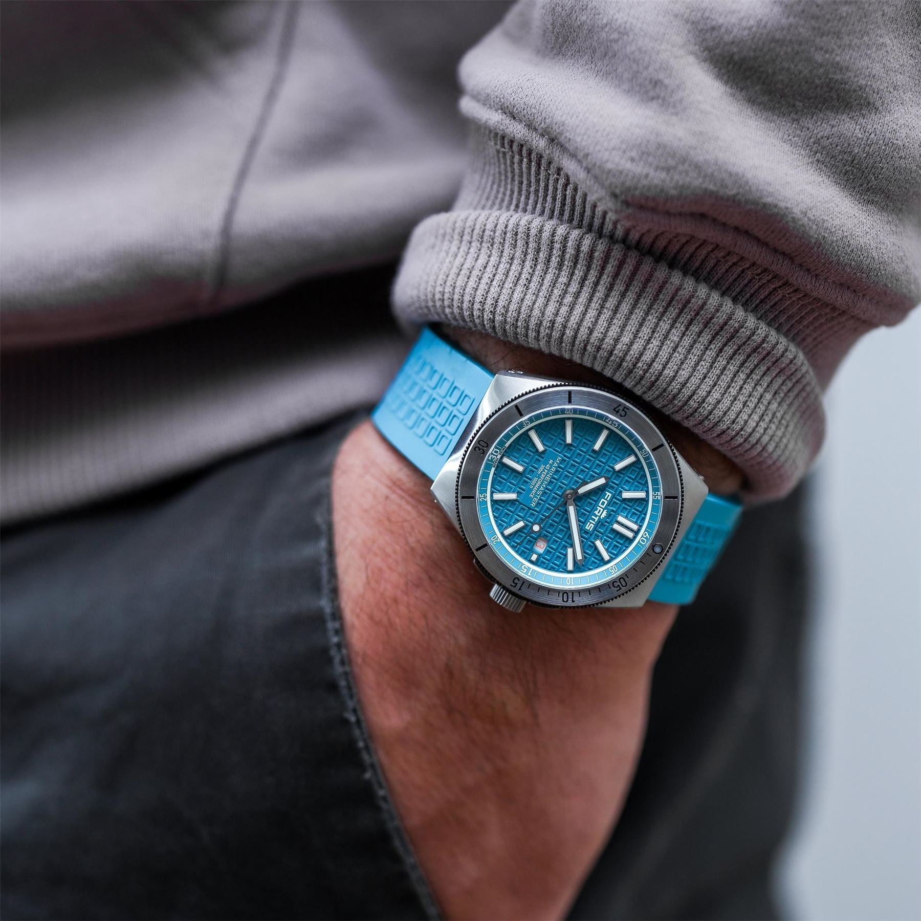 Fortis Marinemaster Automatic Stainless Steel 300M Water Resistant Auto Analogue Watch