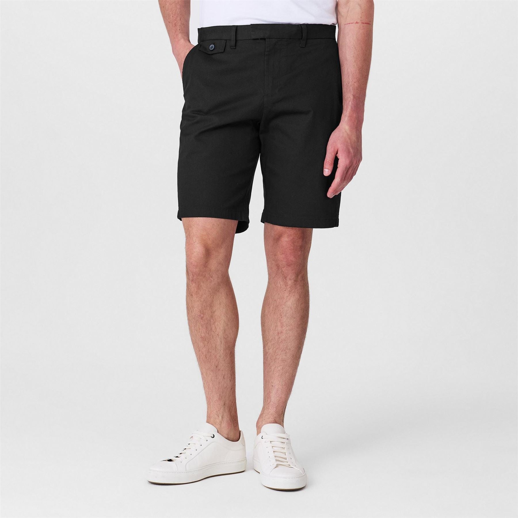 Ted Baker Solid Patterned Chino Shorts