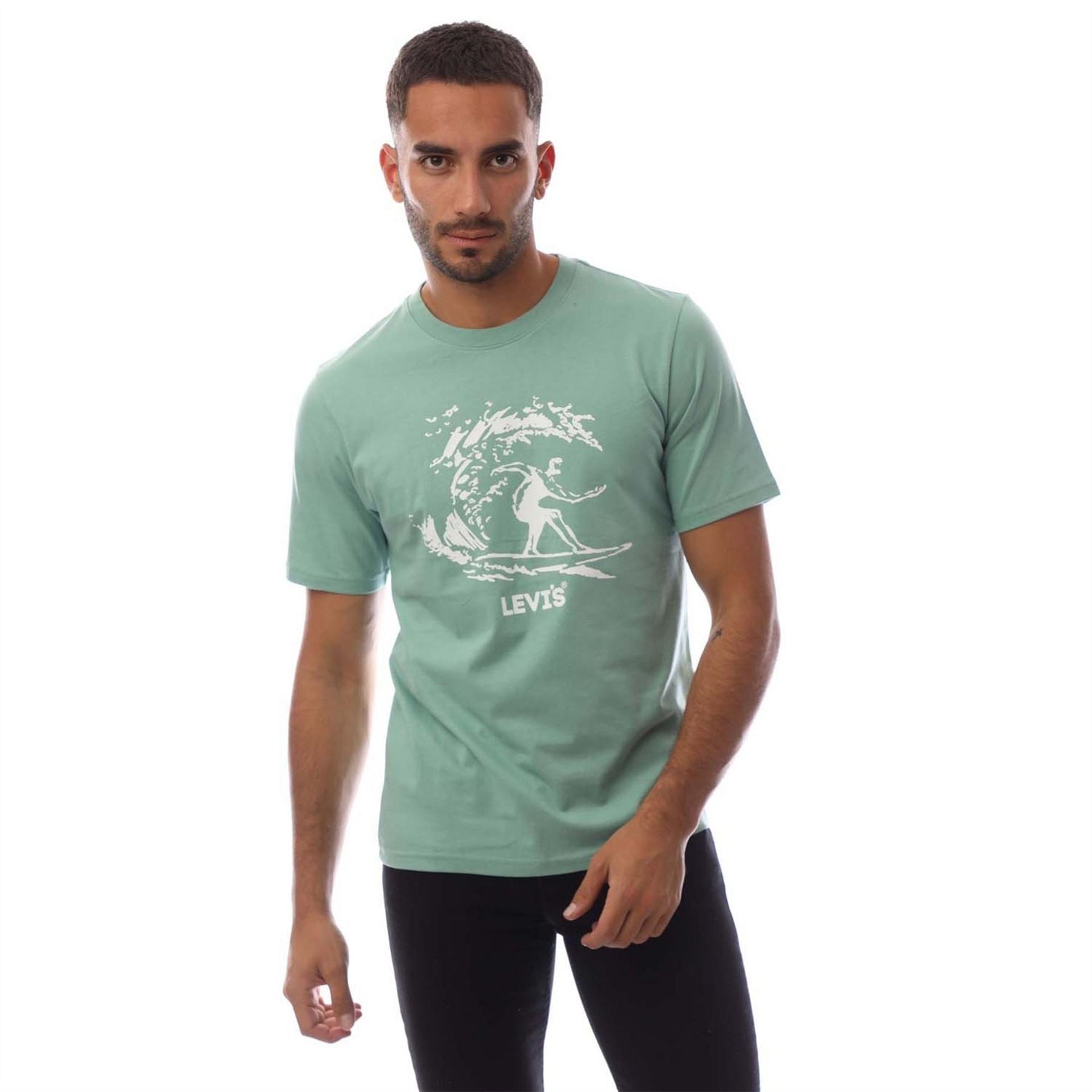Levis Graphic Crew Neck Short Sleeve Boyfriend T-Shirt