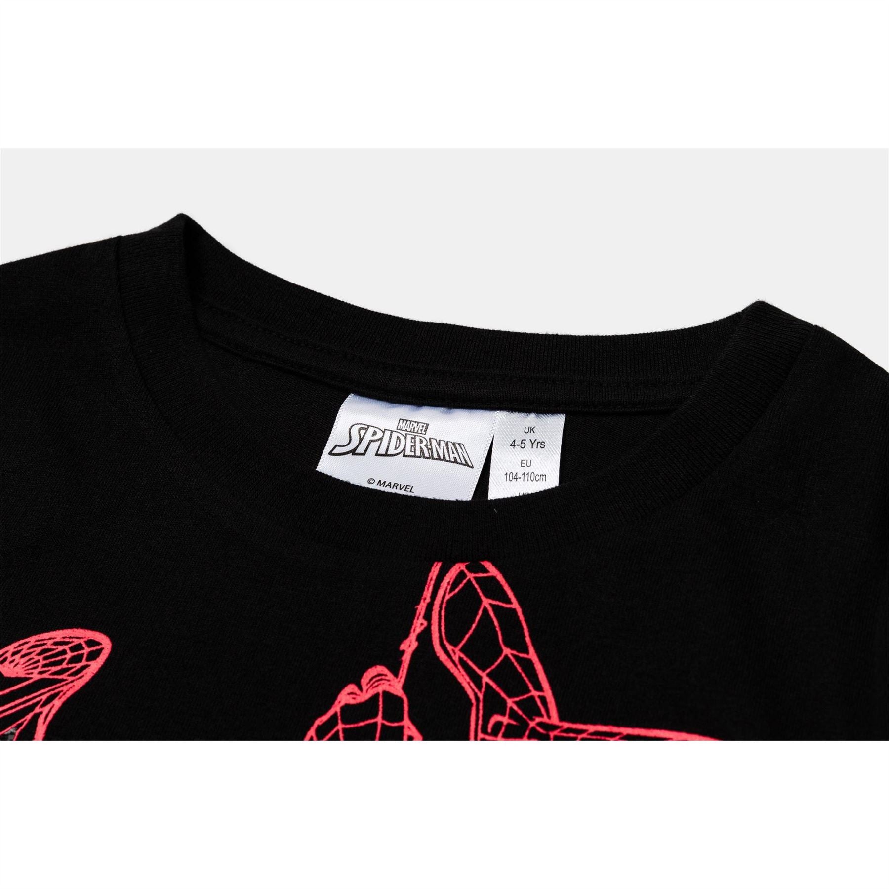 Character Spider Man Crew Neck Long Sleeve Coord Set
