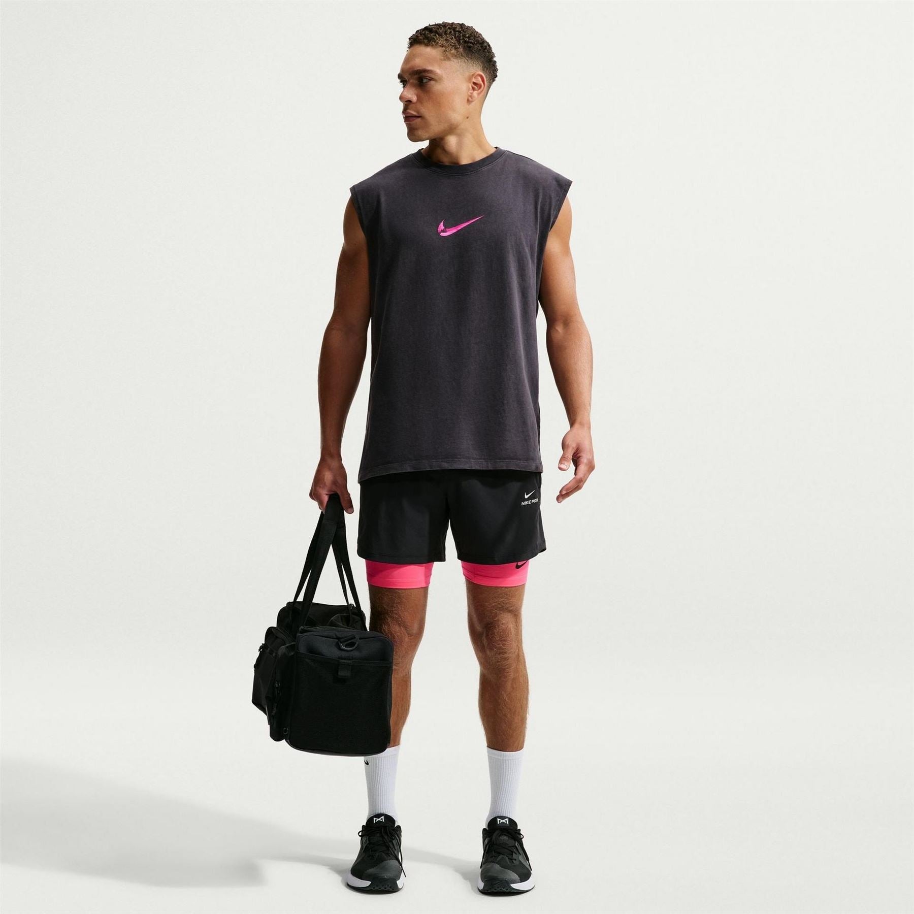 Nike Pro Dri Fit Crew Neck Sleeveless Slim Fit Vest
