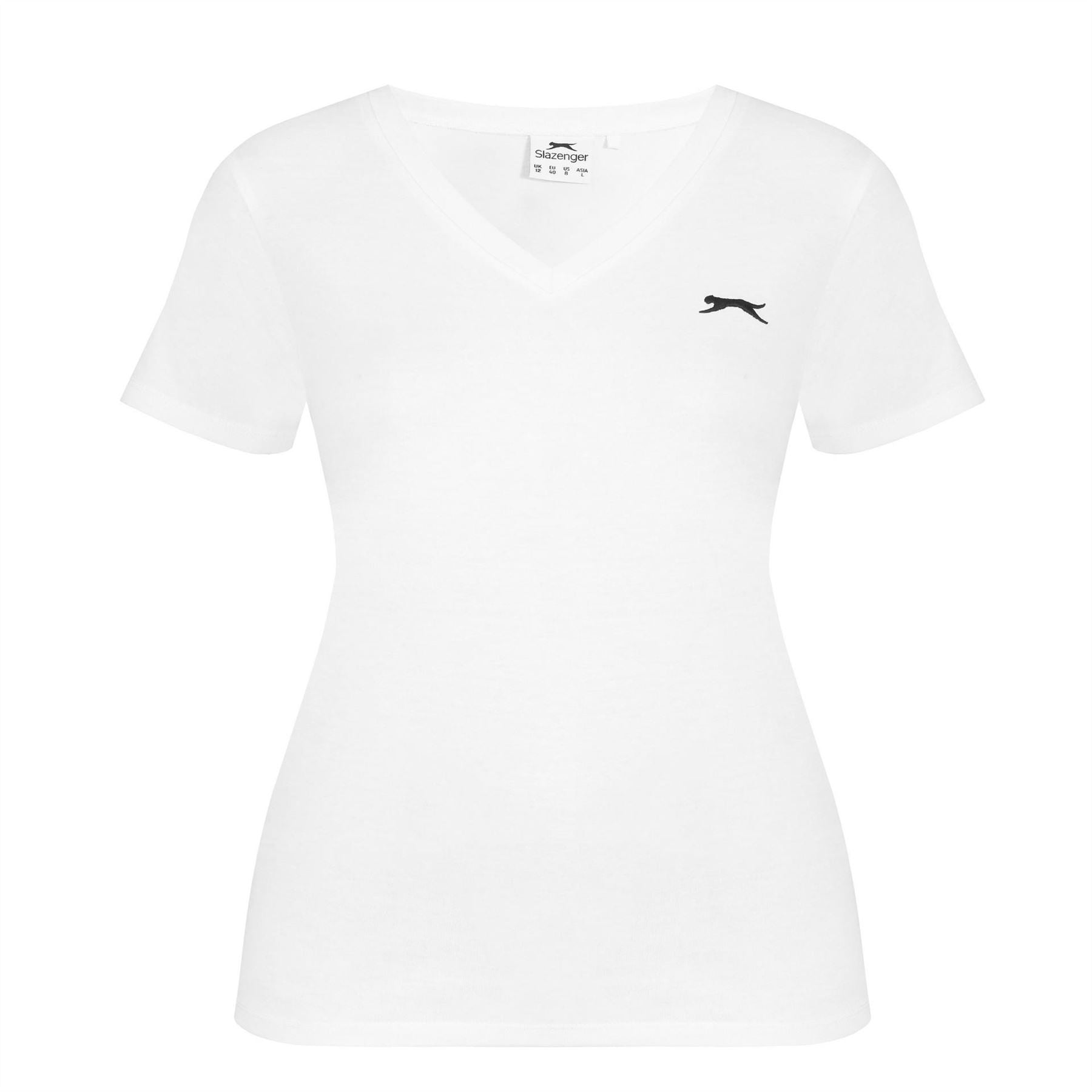 Slazenger Ladies V Neck Tee Shirt