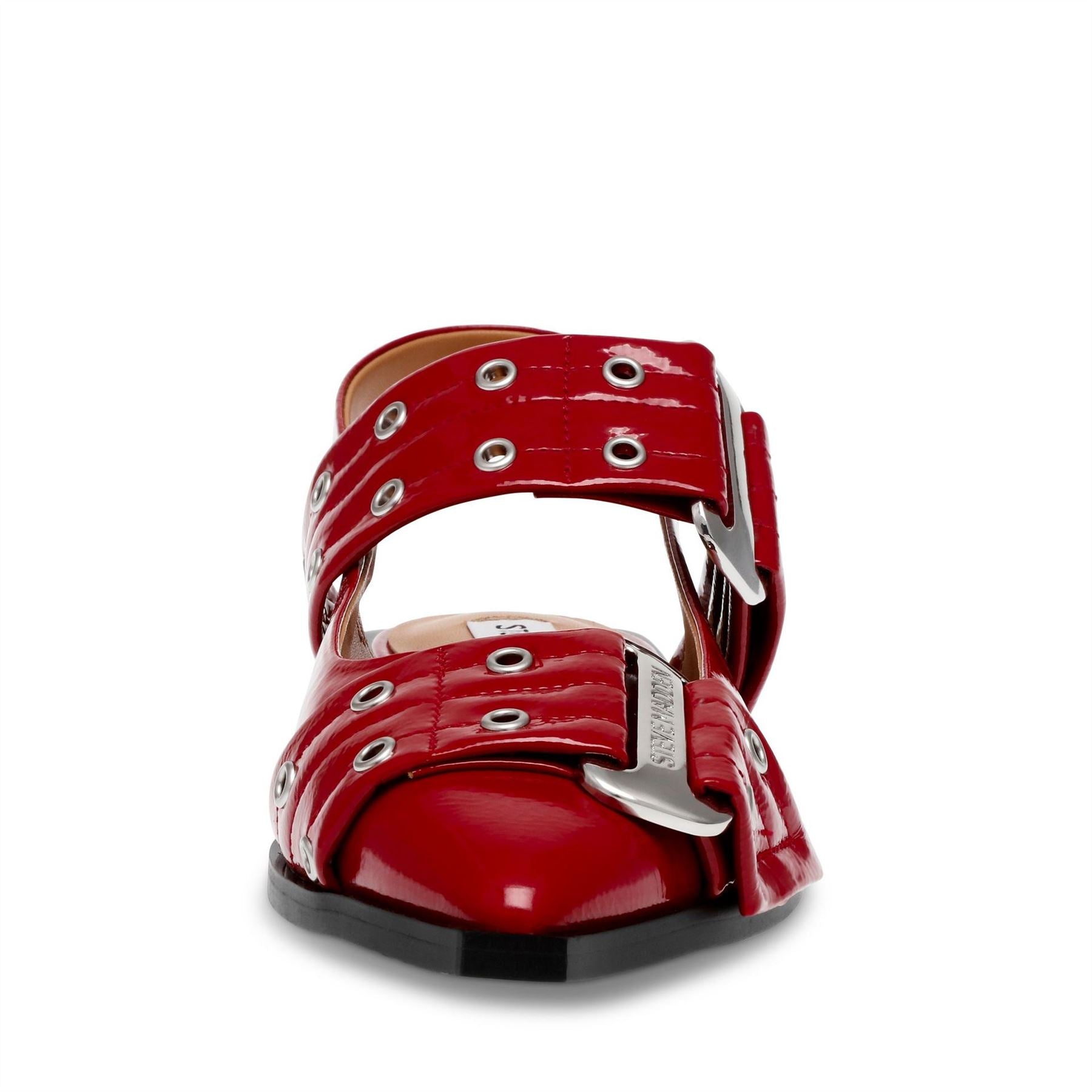 Steve Madden Ave Buckle Block Heel Ballet Pumps