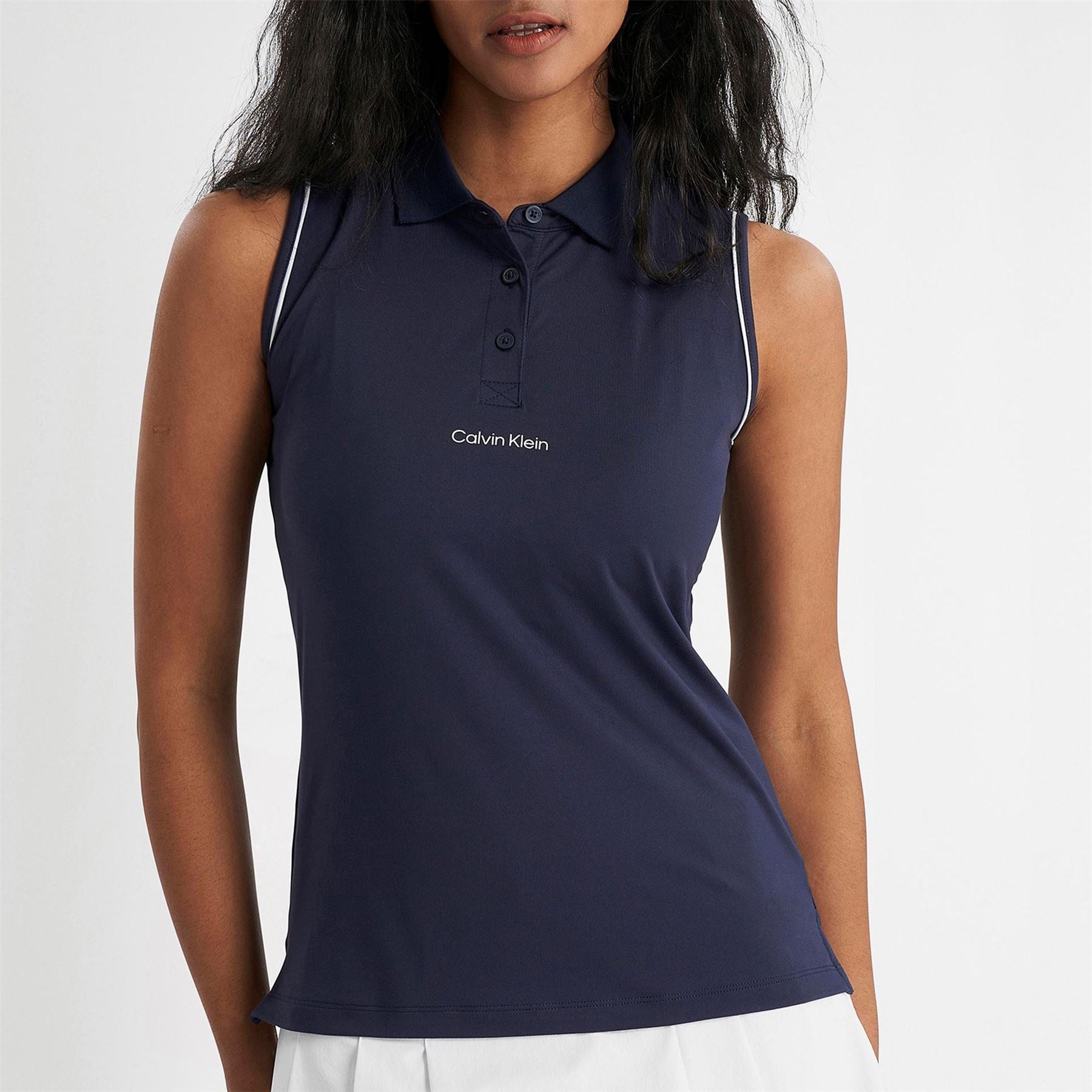 Calvin Klein Golf Sleeveless Performance Polo Shirt