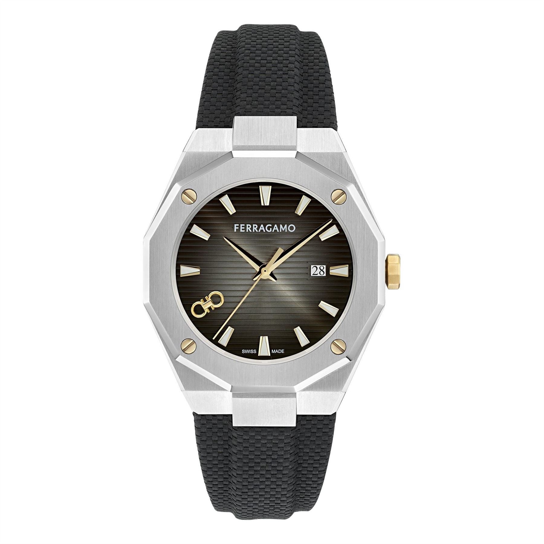 Salvatore Ferragamo F 80 Tonneau Analogue Quartz Watch