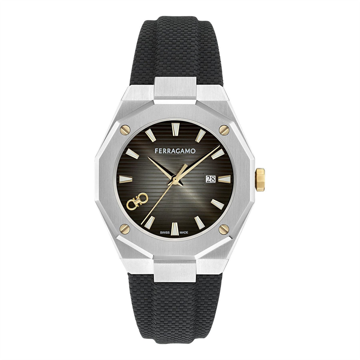 Salvatore Ferragamo F 80 Tonneau Analogue Quartz Watch