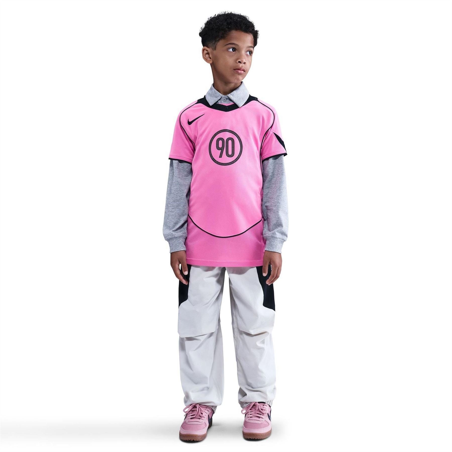 Nike T90 Energy V-Neck Raglan Short Sleeve Jersey