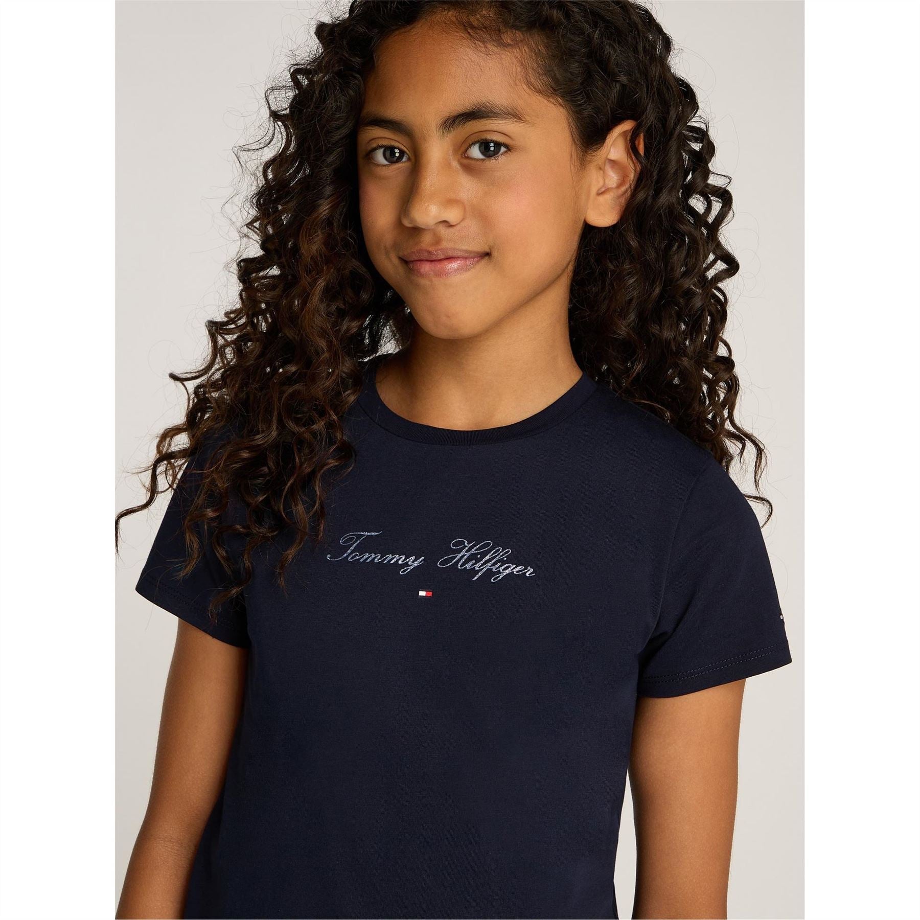 Tommy Hilfiger Script Slim Short Sleeve Crew Neck T-Shirt