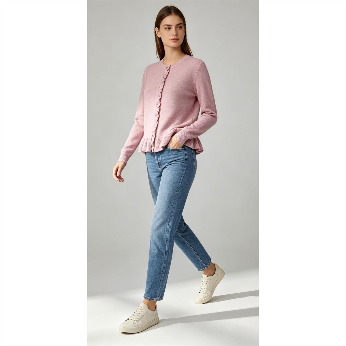 Miso Frill Hem Cardi Ld71