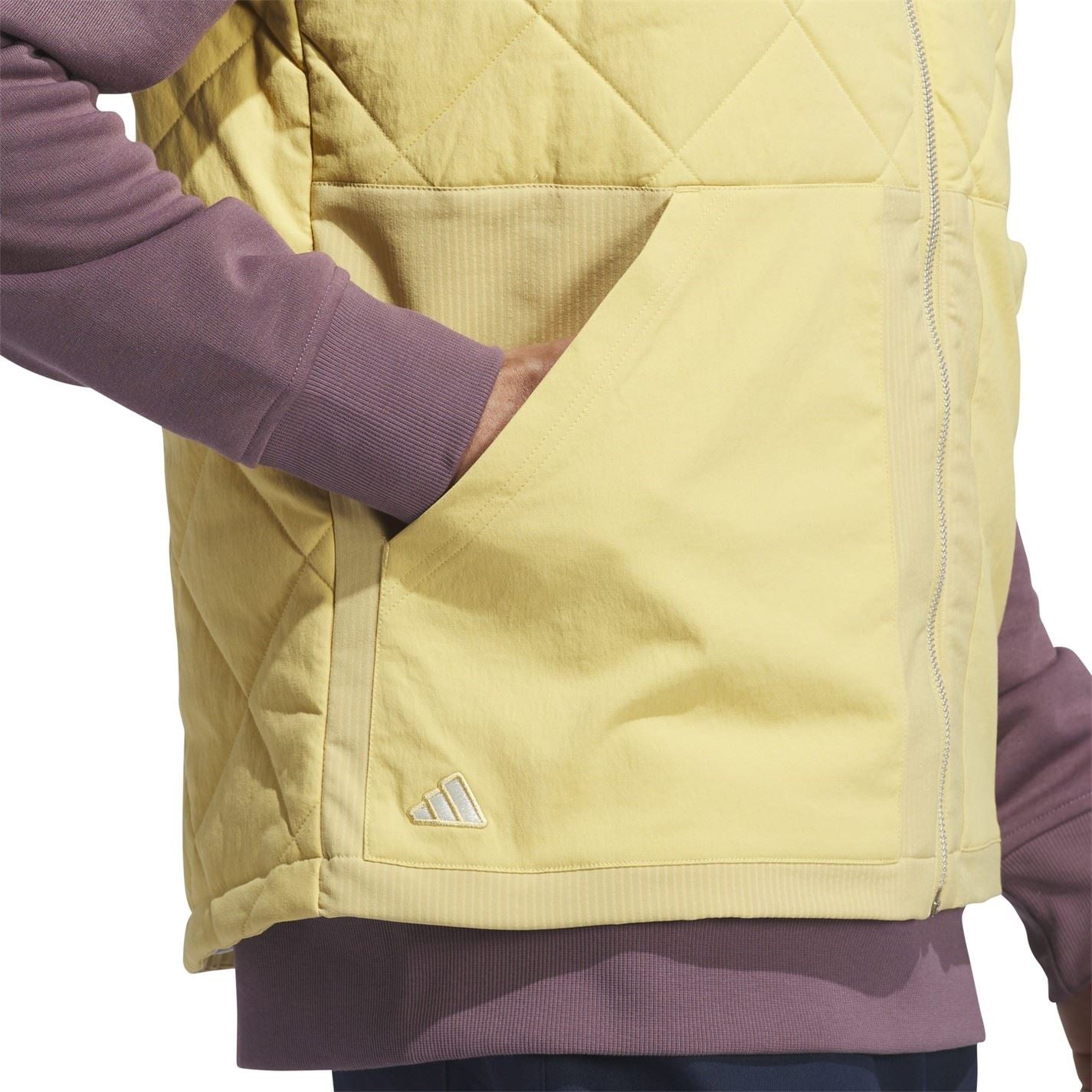 adidas Mens Go To Quilted Dwr Full Zip Vest