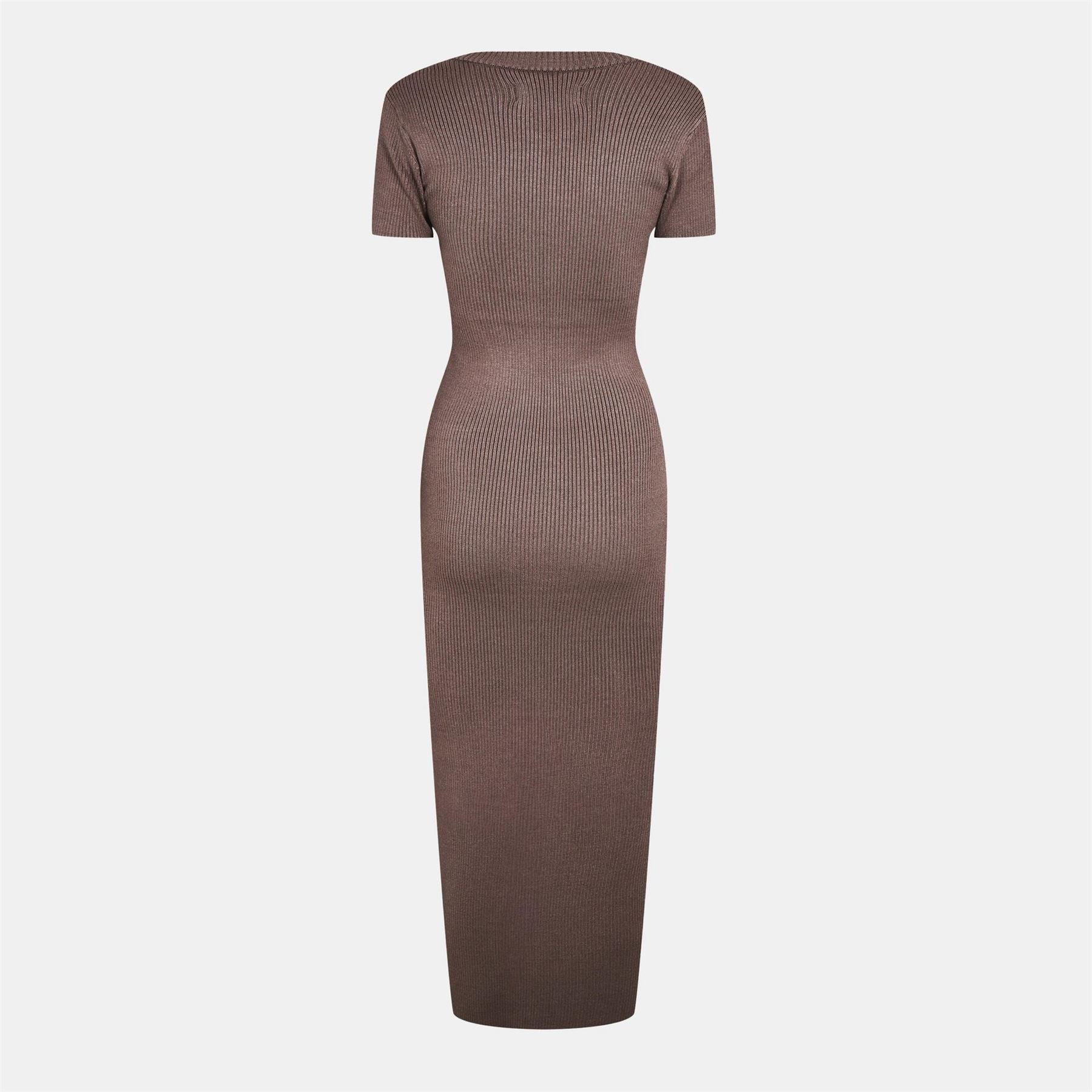 Jack Wills Travel Rib Crew Neck Midi Bodycon Dress
