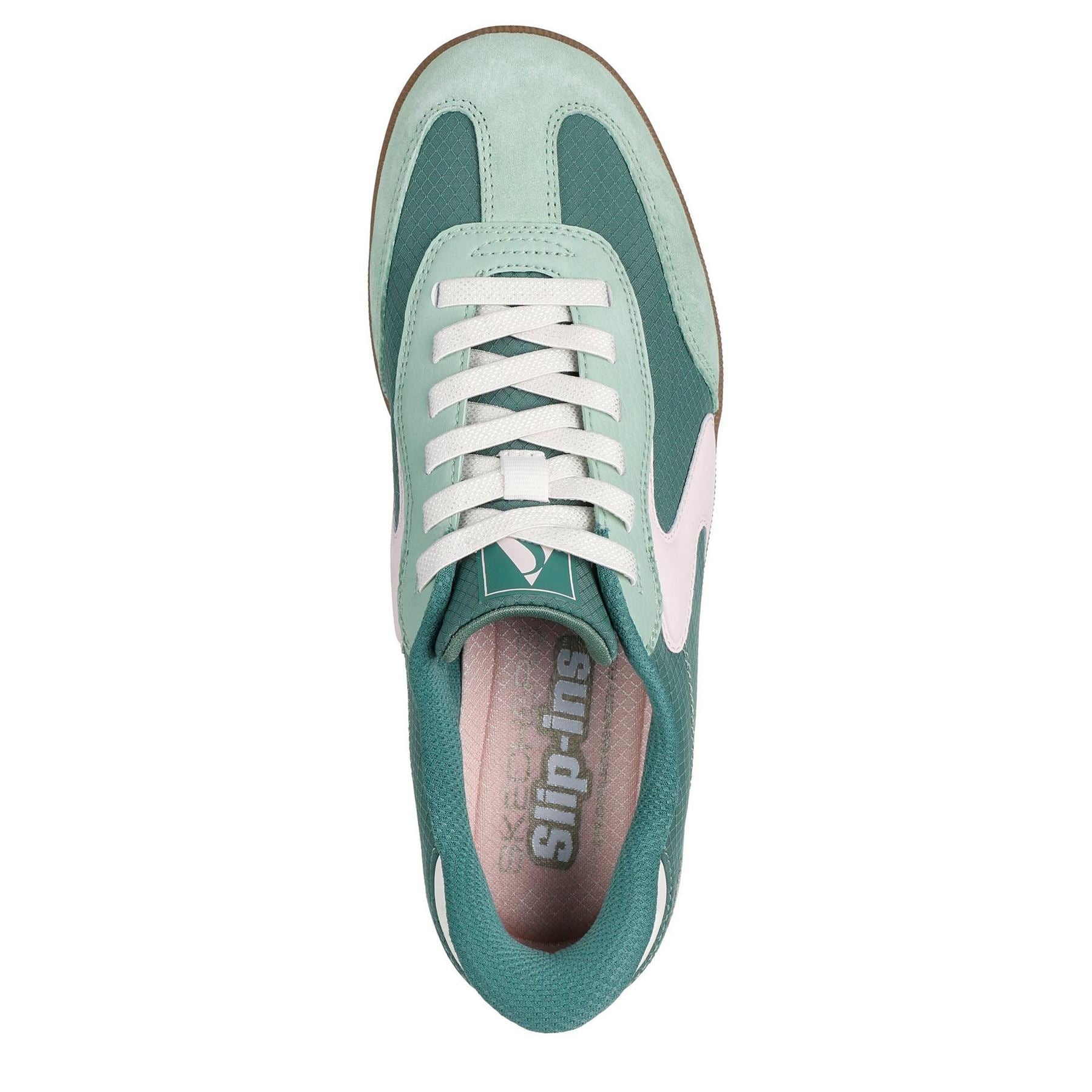 Skechers  And  Suede Overlay Bungee Low Top Trainers Womens