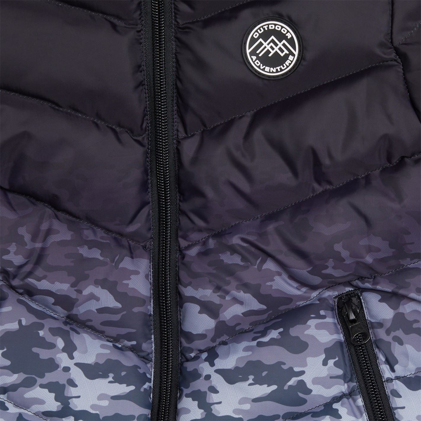 Firetrap Camo Water and Wind Resistant Hooded Padded Puffer Jacket