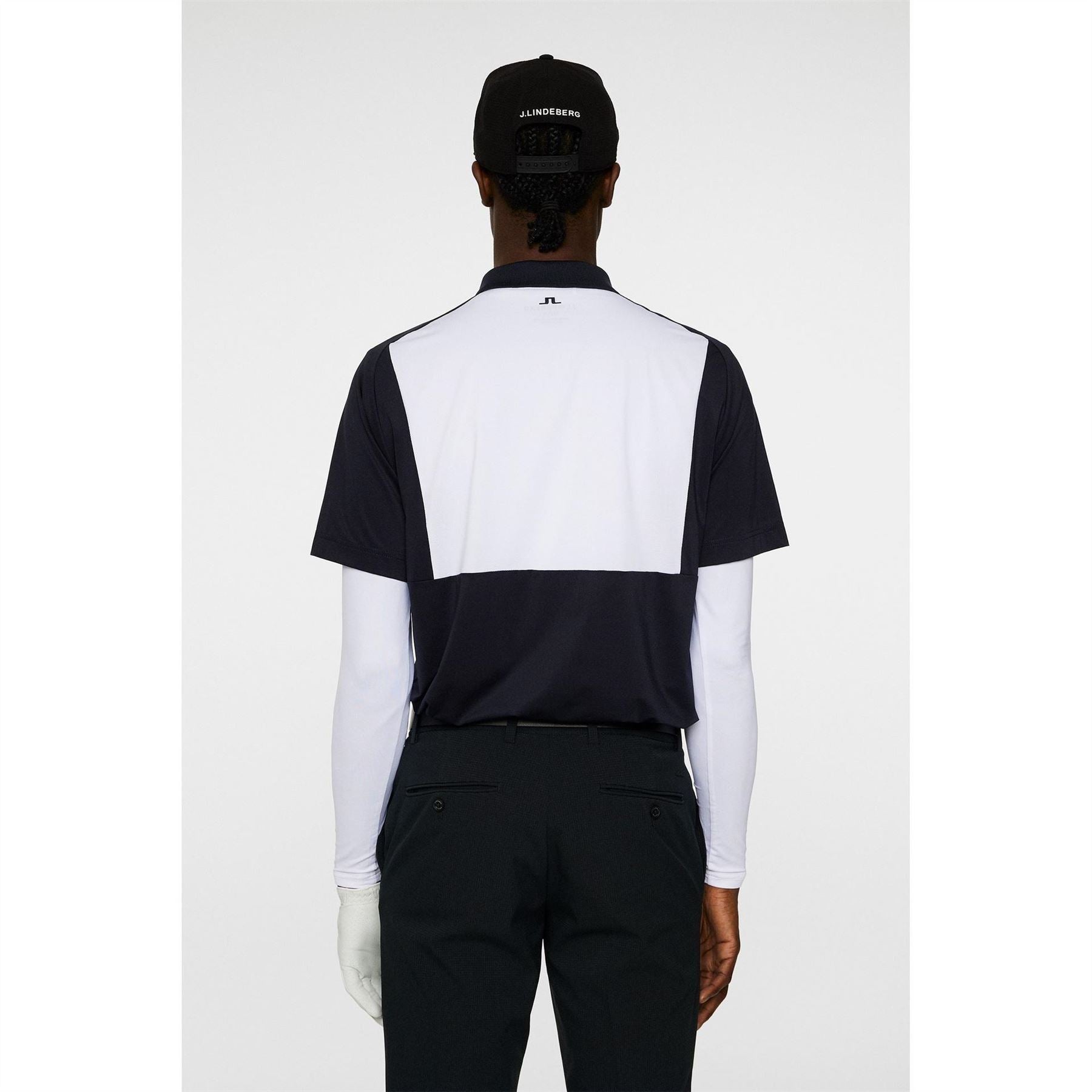 J Lindeberg Golf Nero Polo Sn52