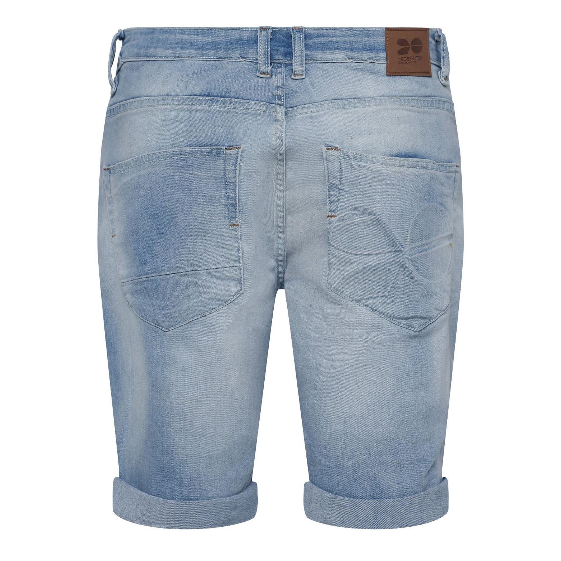 Crosshatch Tonwin Denim Bermuda Shorts
