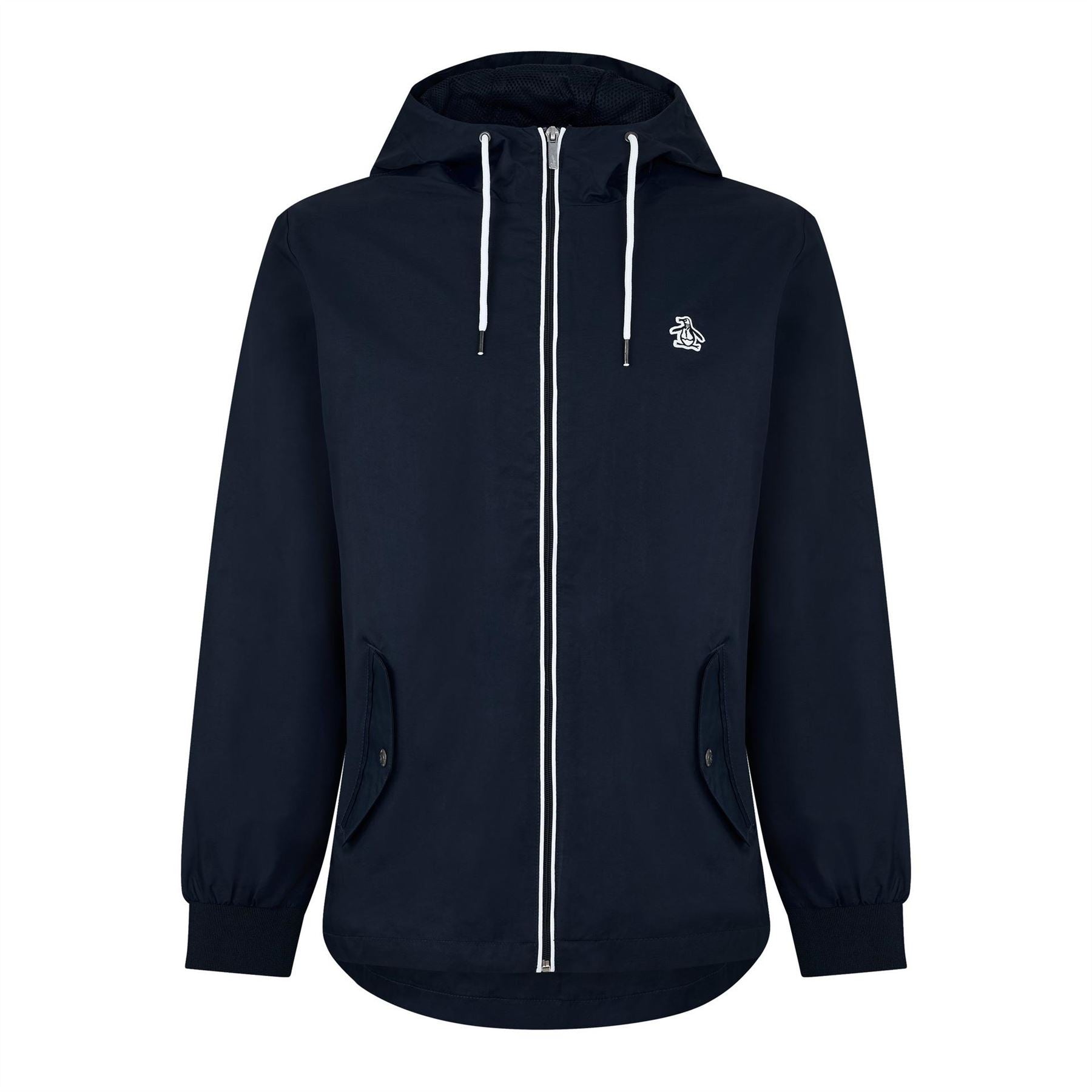 Original Penguin Cropped Hooded Penguin Long Sleeve Top