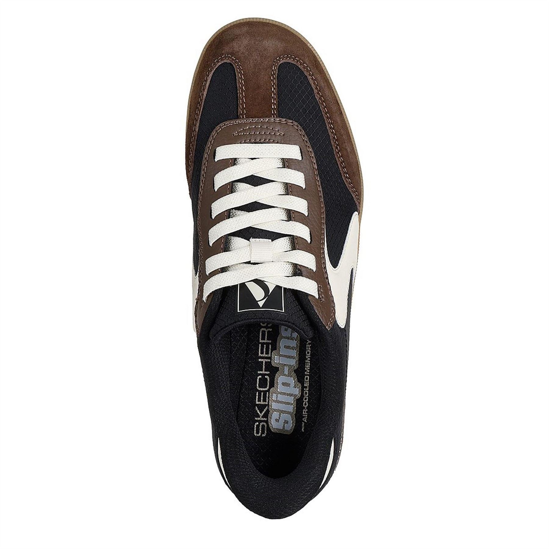 Skechers  And  Suede Overlay Bungee Low Top Trainers Womens
