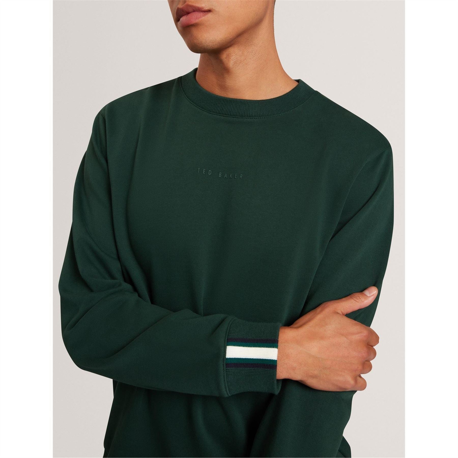 Ted Baker Long Sleeve Crew Neck Jersey Athletic Top