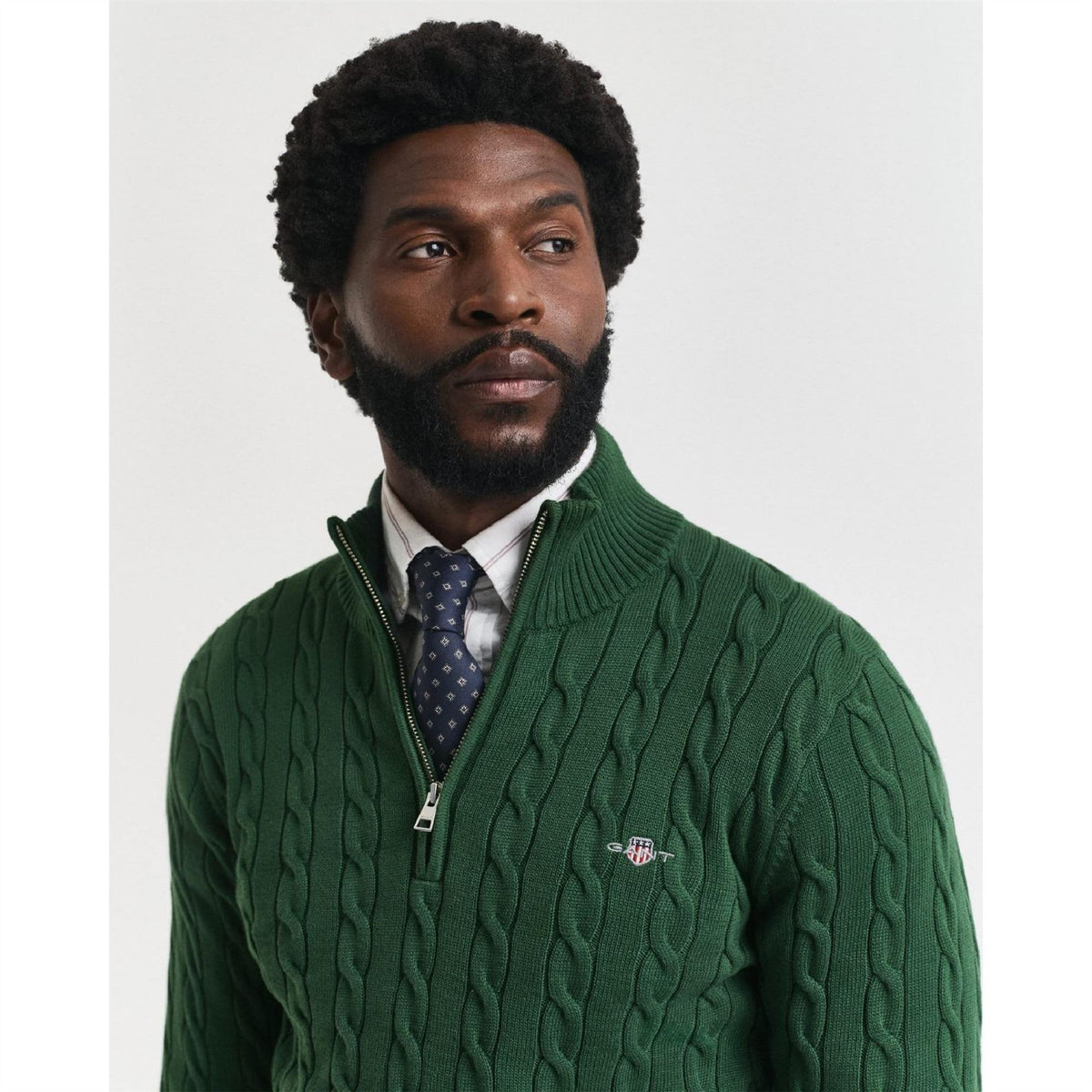 Gant Cable Half Zip Fleece