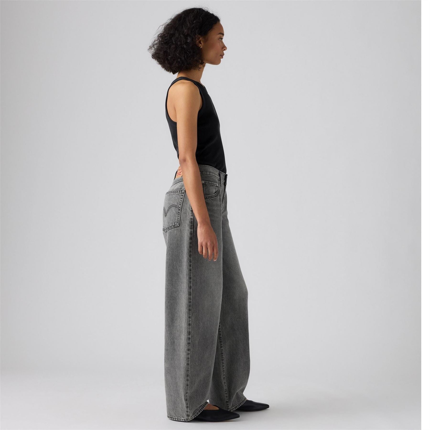 Levis Middy Balloon Cotton Wide Leg Jeans