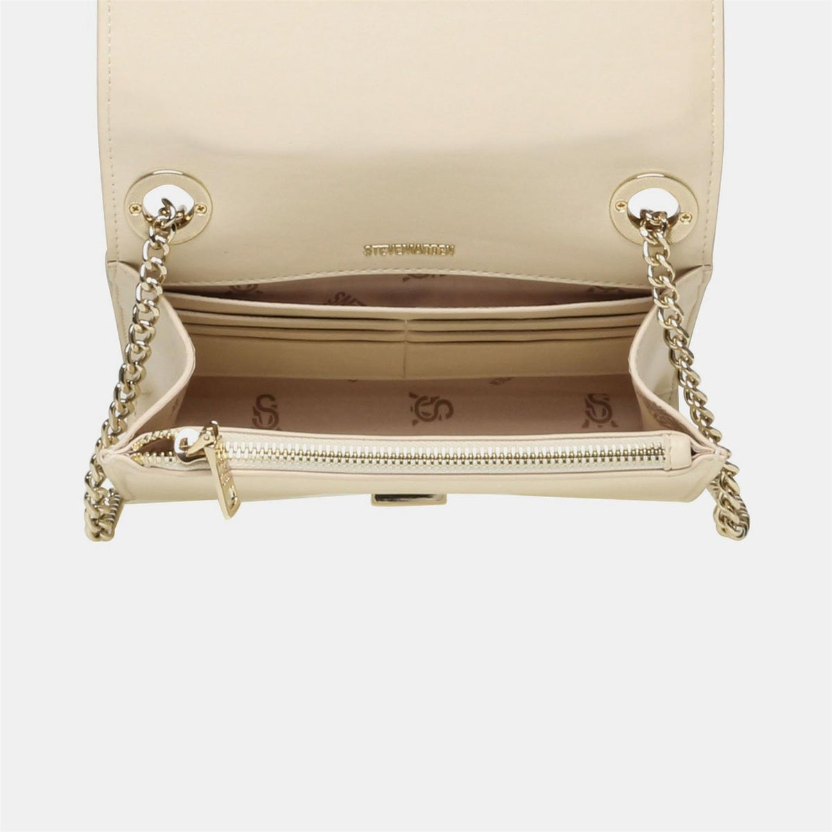Steve Madden Bzoie Cross Body Bag with Gold Tone Chain
