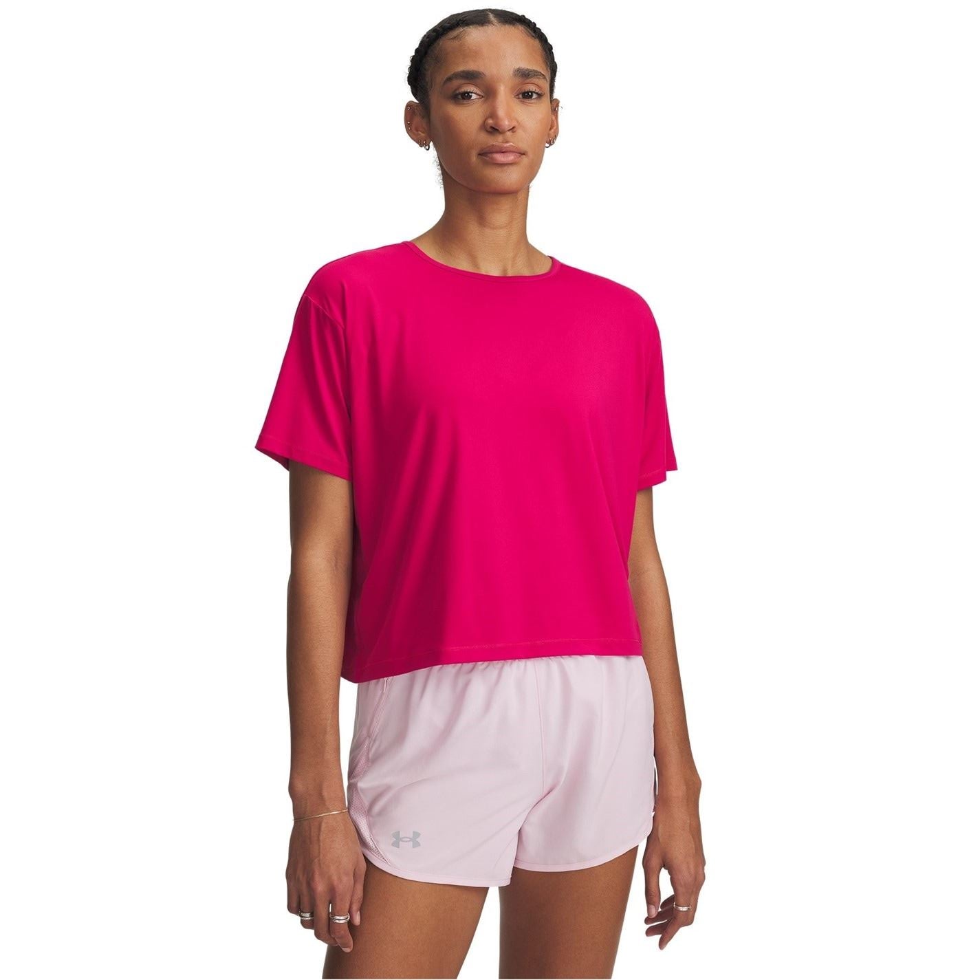 Under Armour Motion Cropped Crew Neck Relaxed T-Shirt