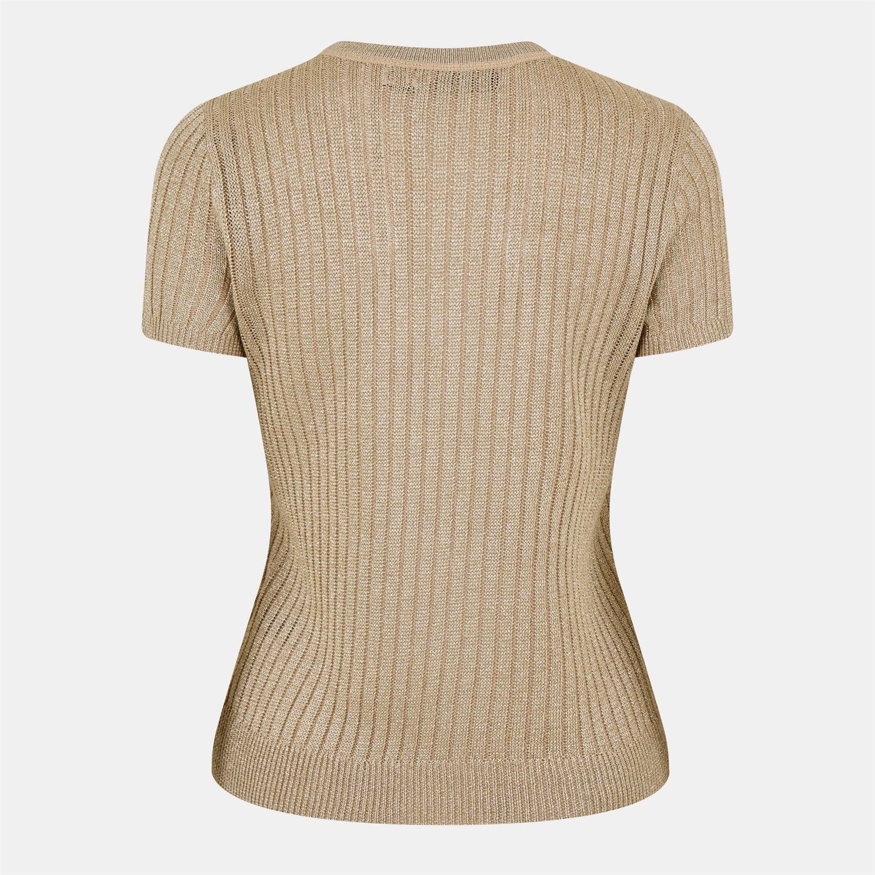 Lauren by Ralph Lauren Rib Knit Short Sleeve Jumper
