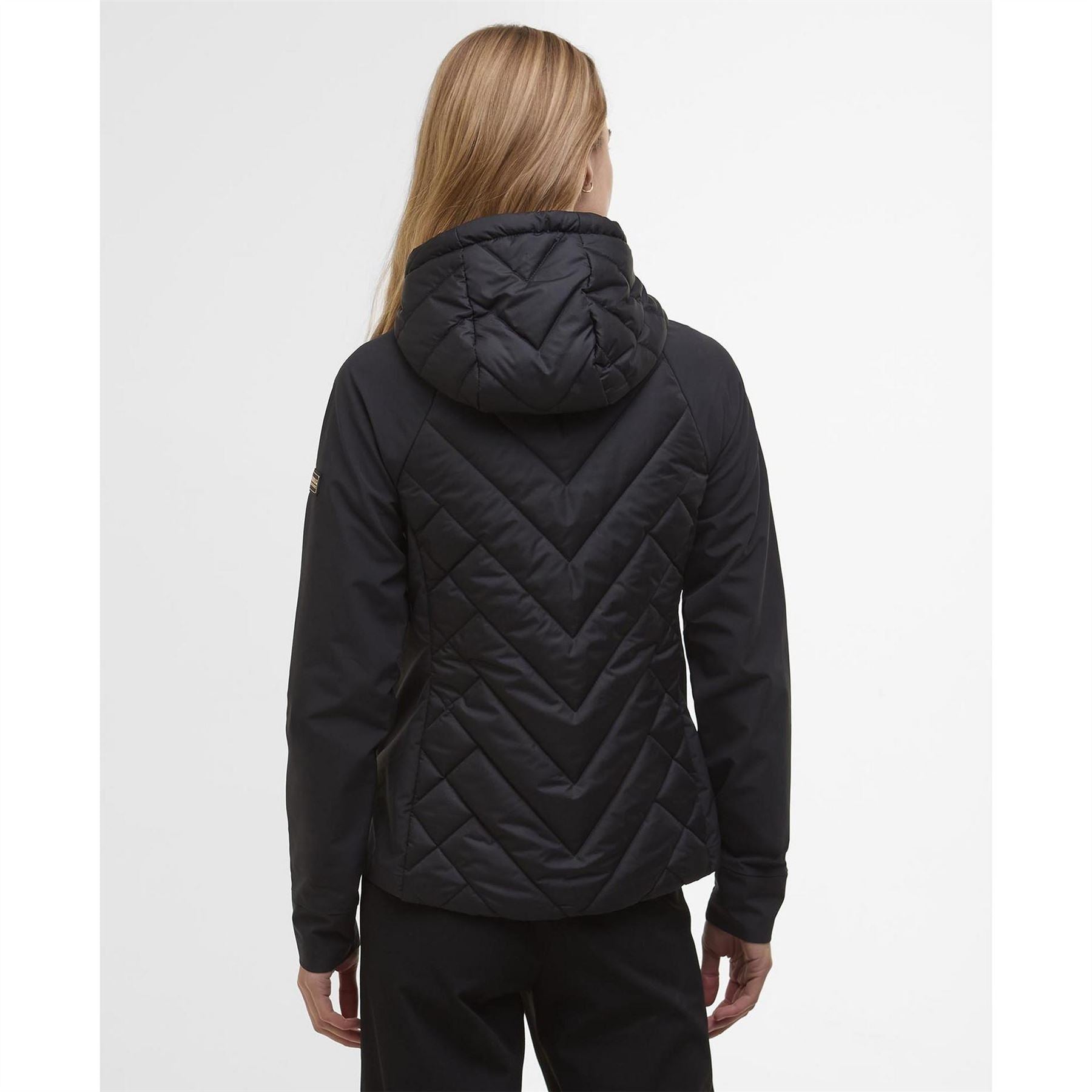 Barbour International Dakota Hooded Long Sleeve Zip Quilted Jacket
