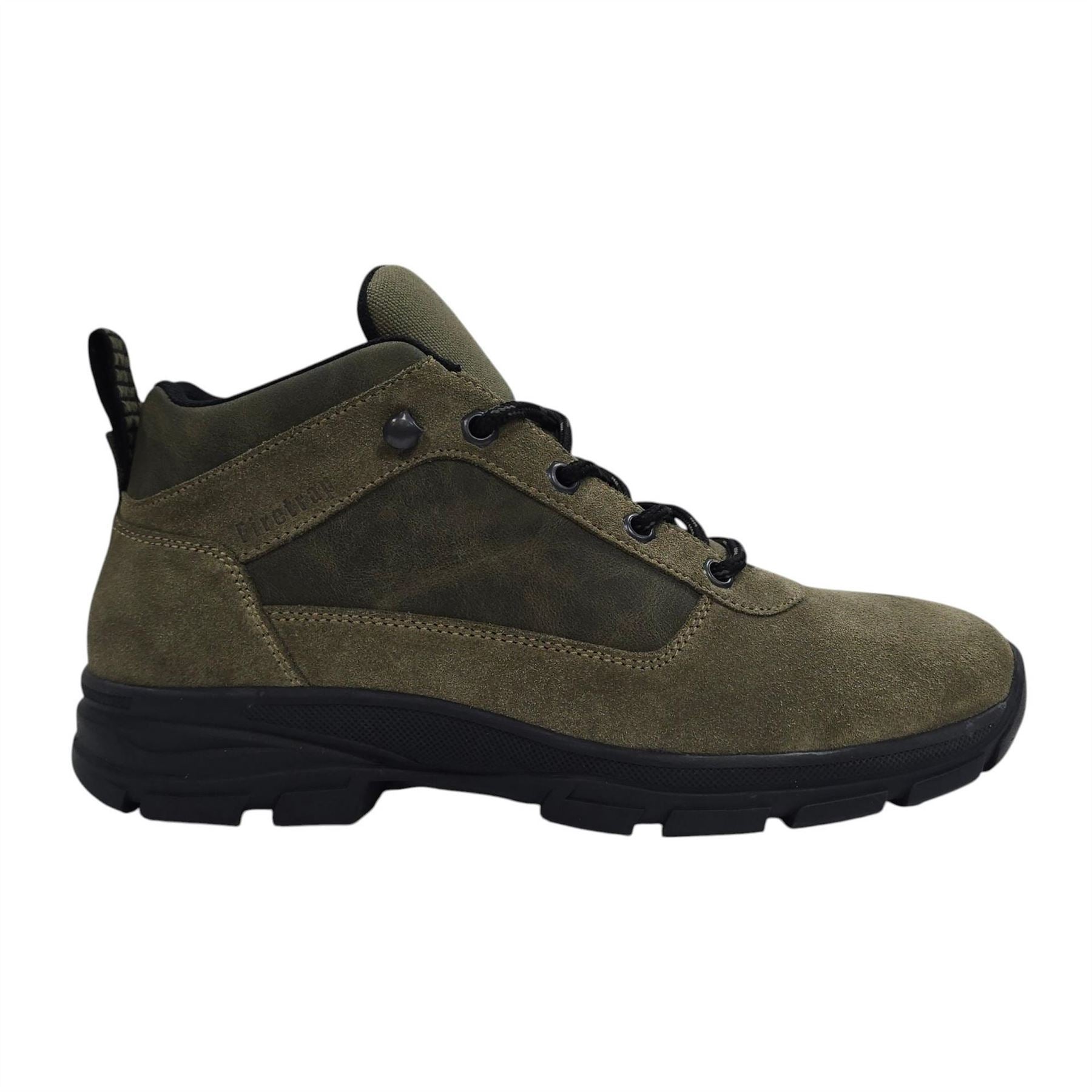 Firetrap Delia Premium Leather Ankle Lace Up Hiker Rugged Boots