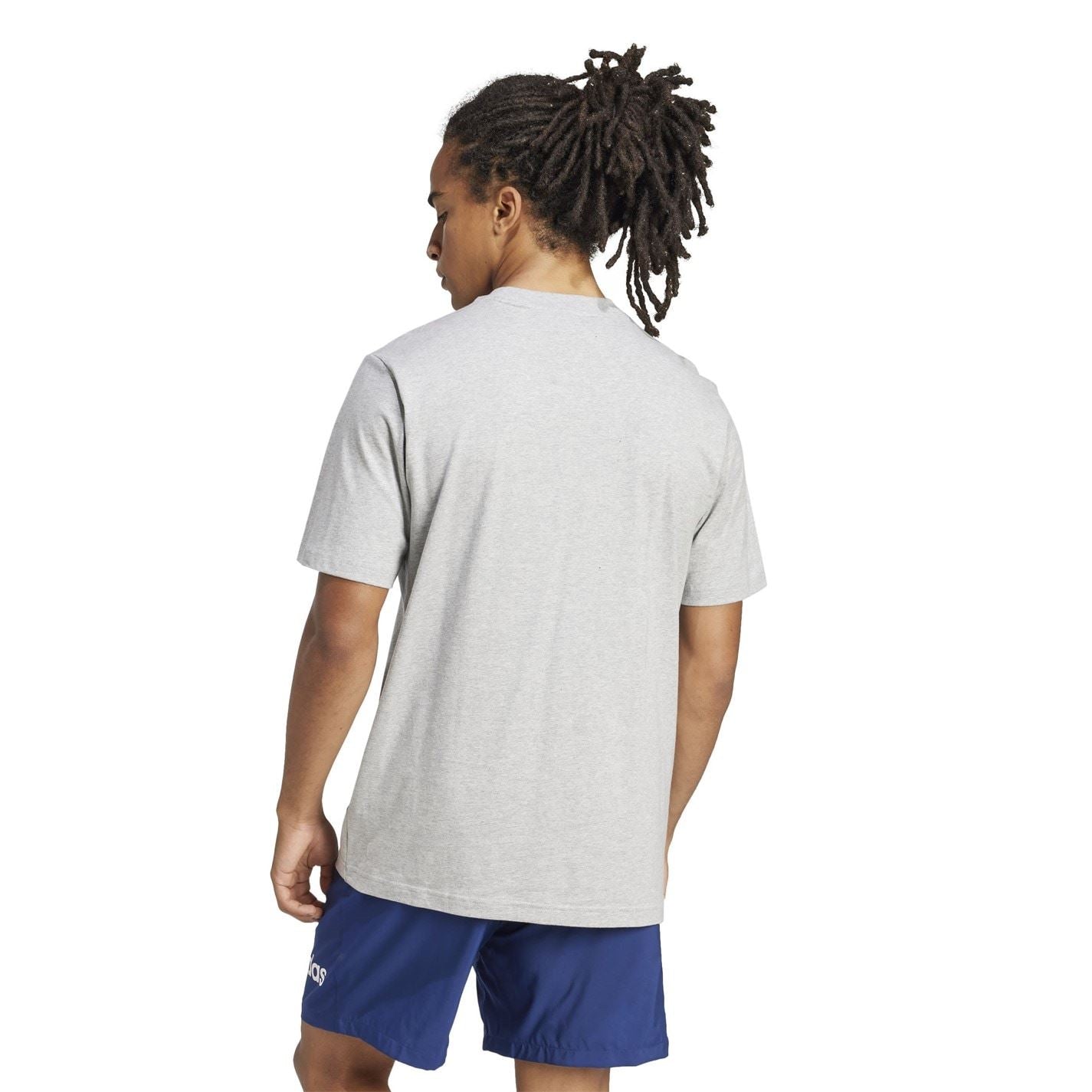 adidas Mens Essentials Single Jersey Logo T-Shirt