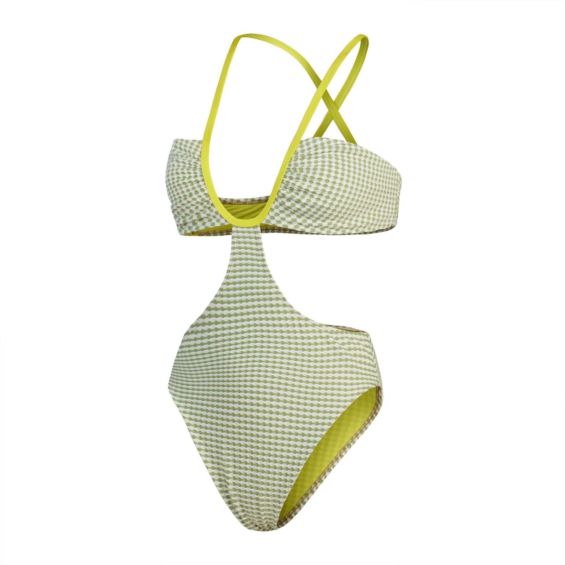 Speedo Gingham Patterned One Piece Swimsuit