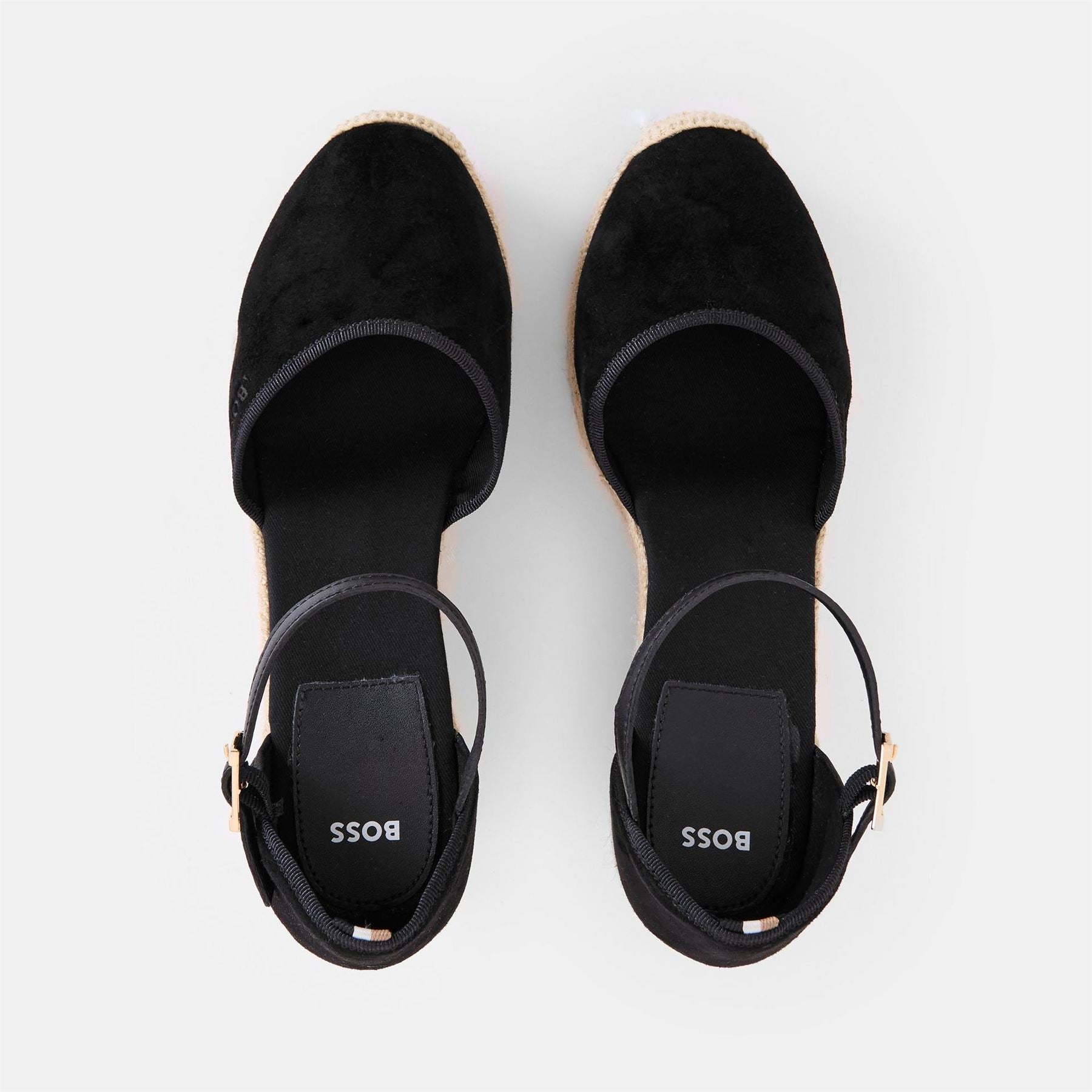 Boss Madeira Wedge High Heel Espadrille Sandals