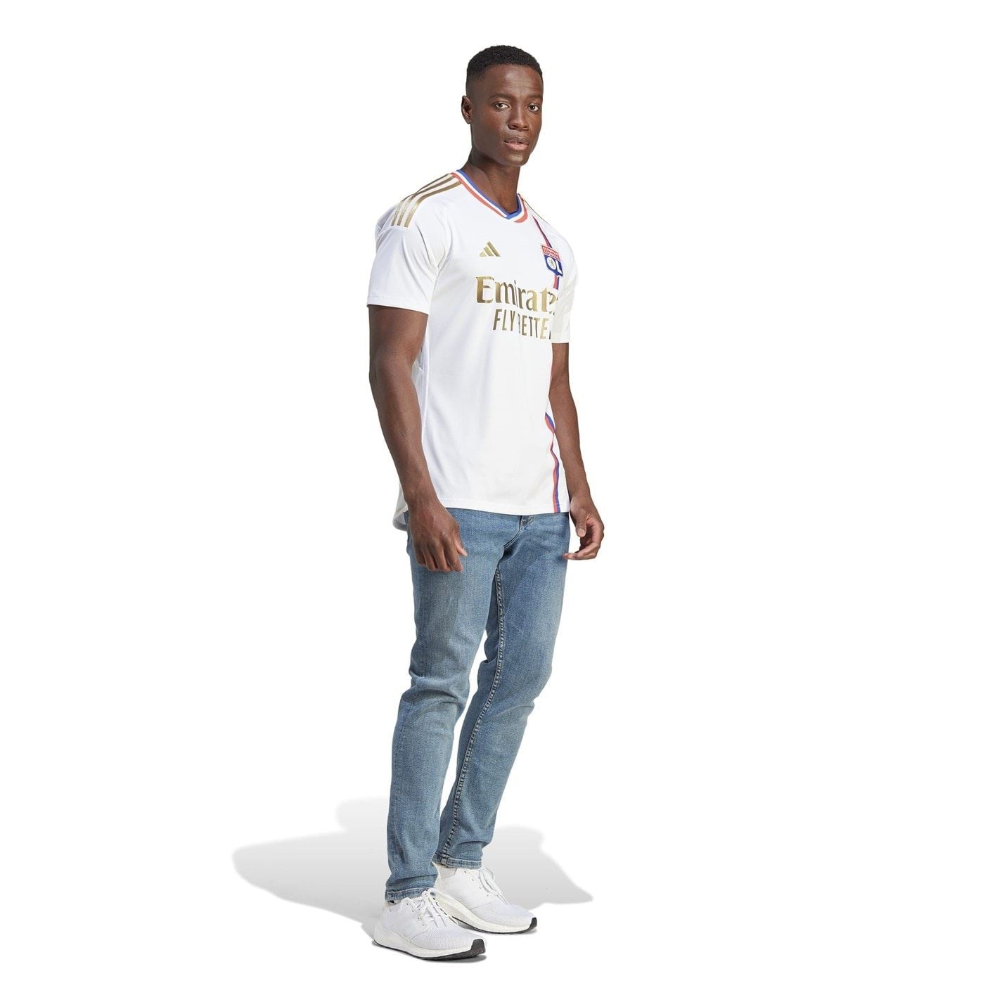 adidas Olympique Lyon Home Shirt 2023 2024 Adults