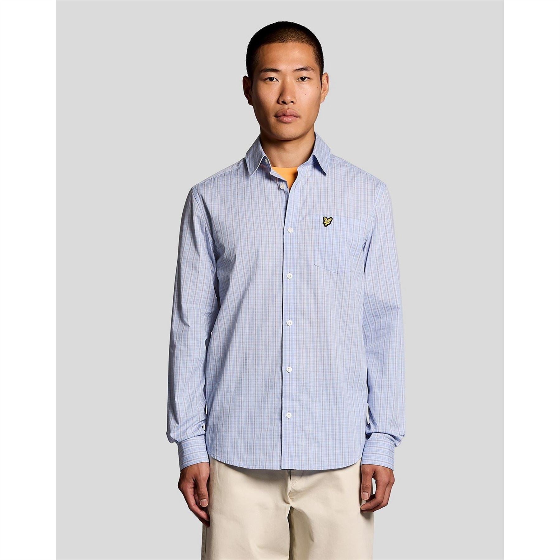 Lyle and Scott Long Sleeve Patterned Shirt