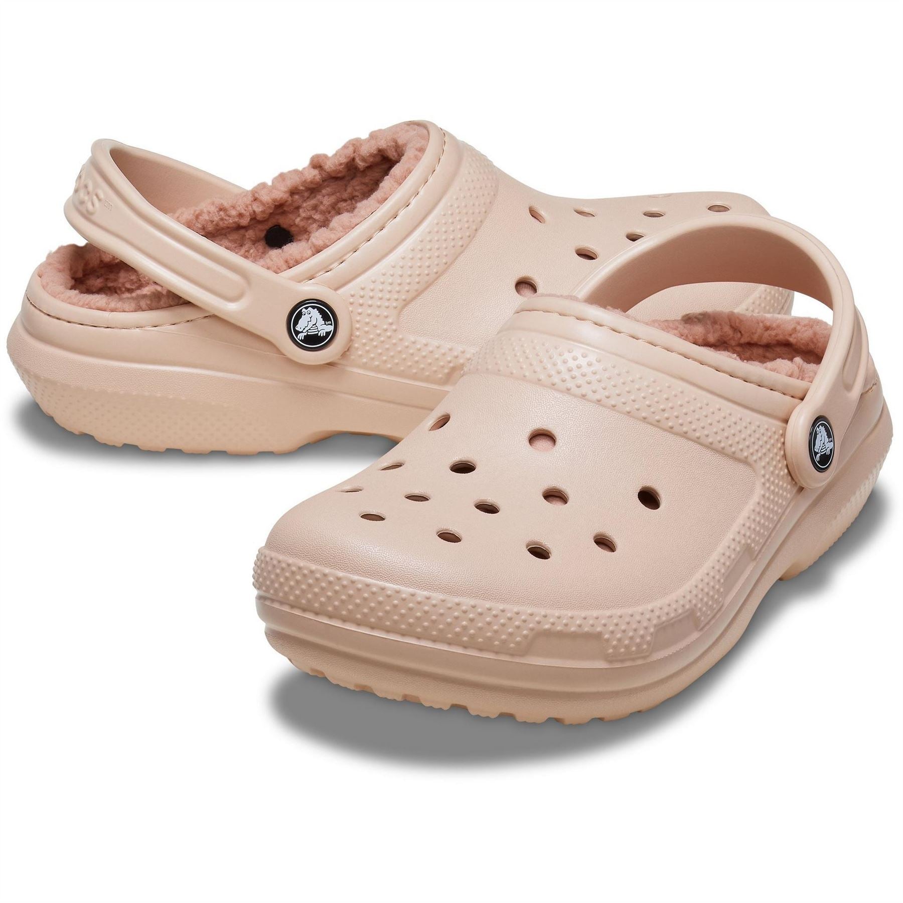 Crocs Lined Shuv Clogs with Perforated Toe