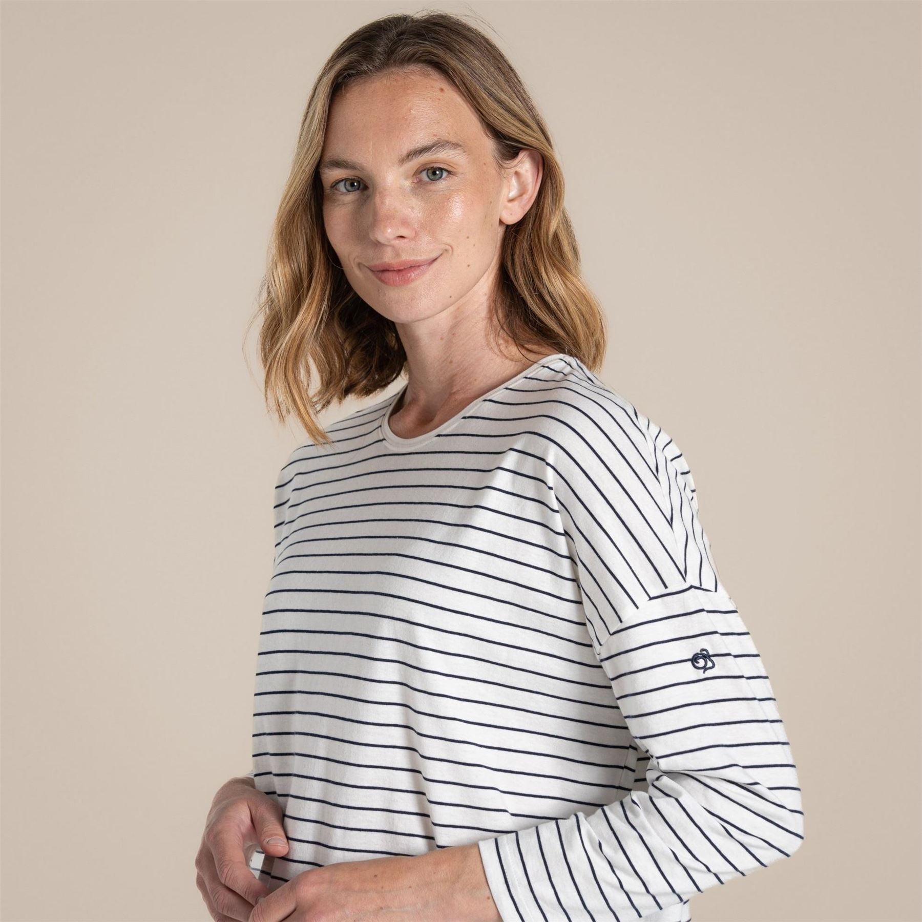 Craghoppers Kielder Crew Neck Long Sleeve Drop Shoulder T-Shirt