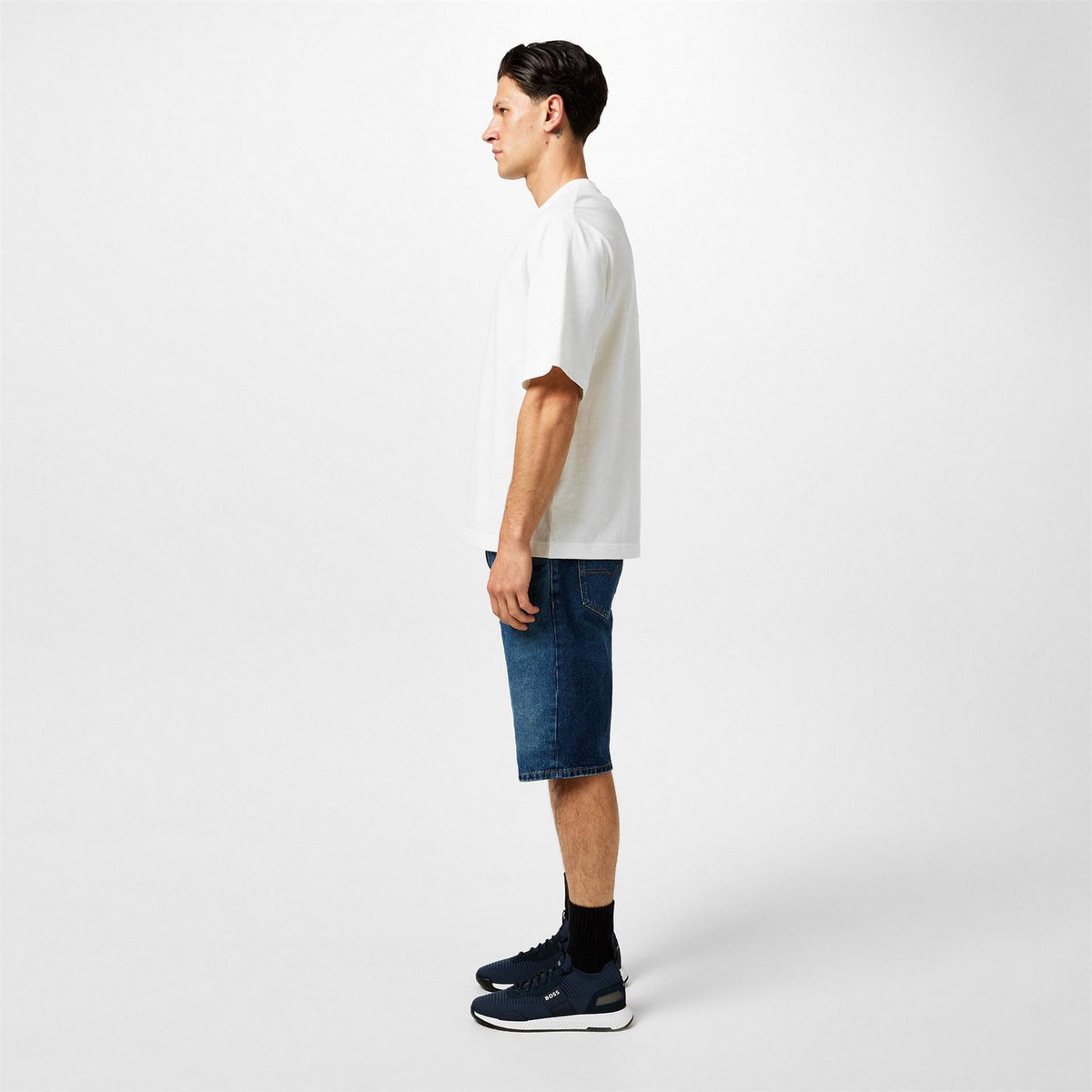 Boss BOSS Titanium Knit Contemporary Run Trainers   Reflective Details