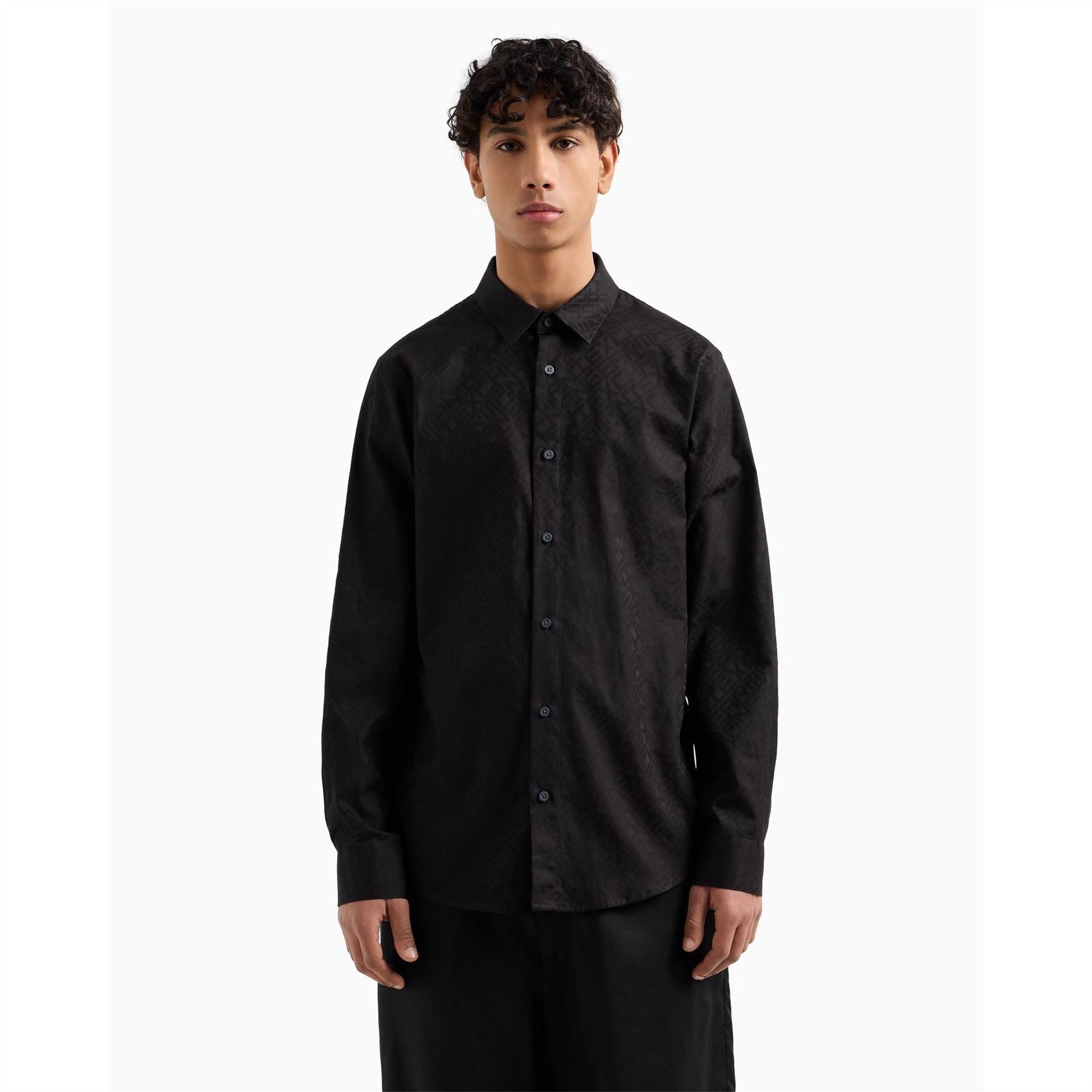 Armani Exchange Regular Fit Long Sleeve Shirt