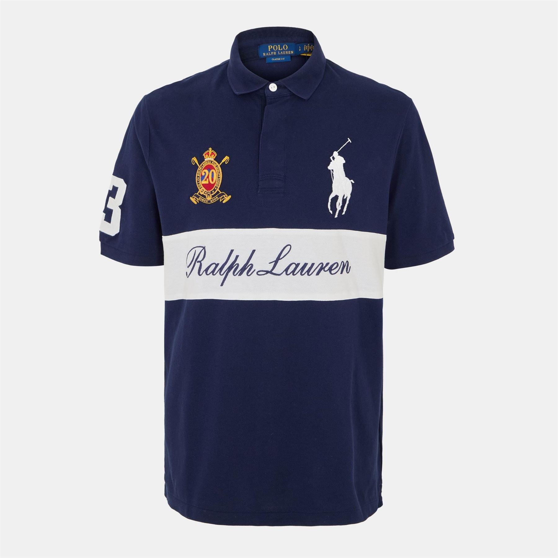 Polo Ralph Lauren Embroidered Collared Neck Short Sleeve Polo Shirt