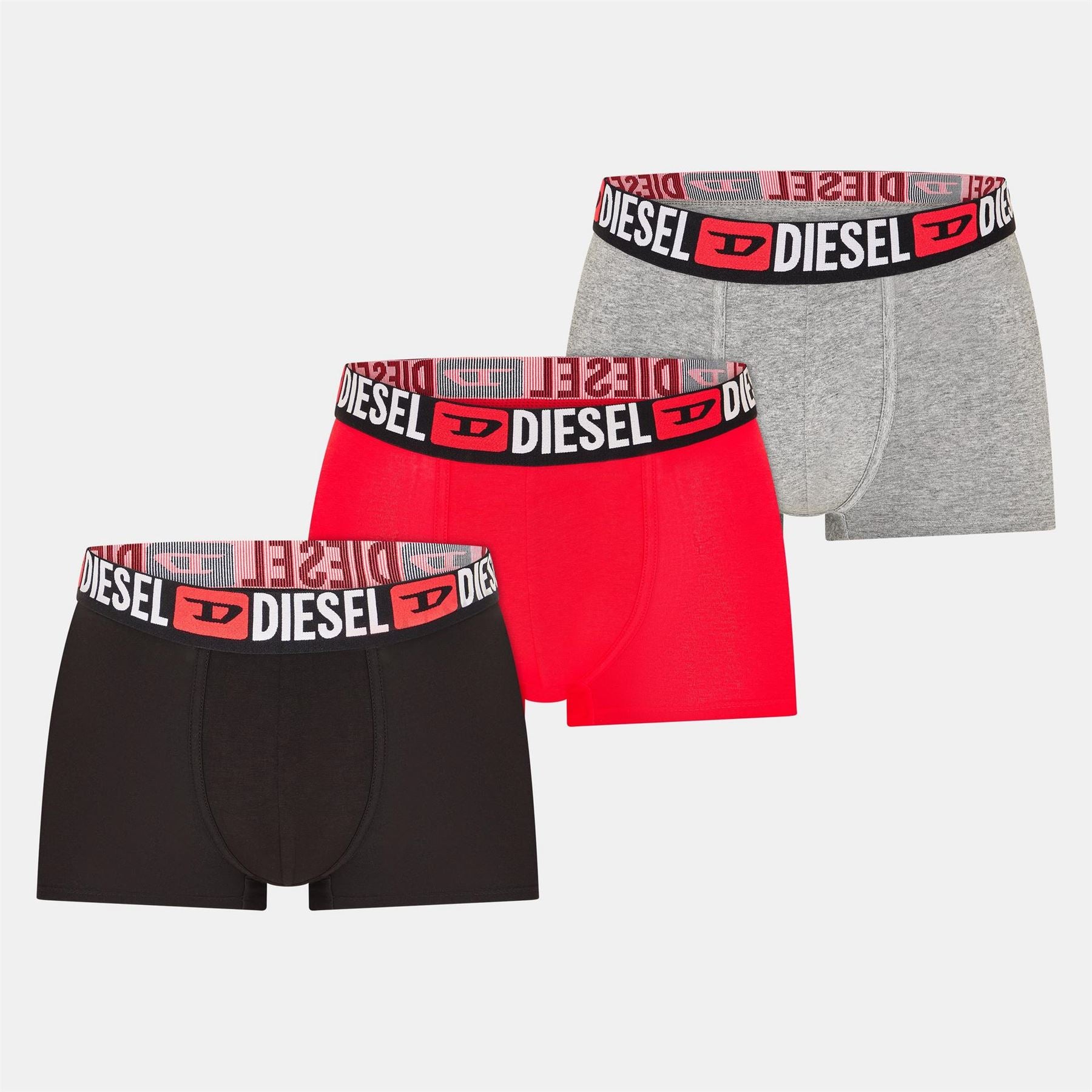 Diesel Damien 3 Pack Plain Boxer Brief