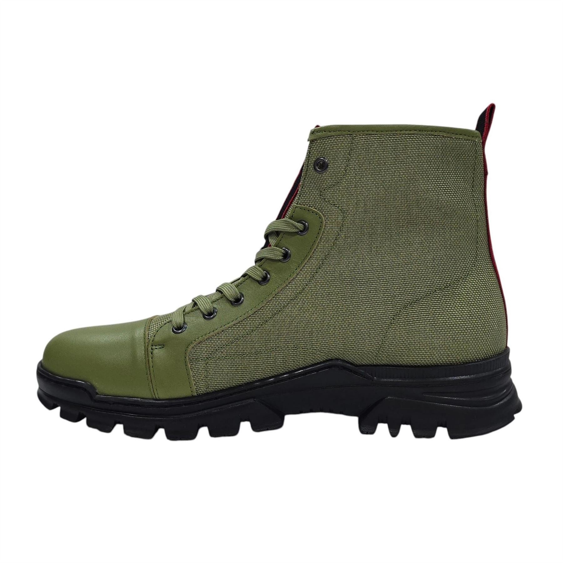 Firetrap Lucas Leather Ankle Lace Up Hiker Rugged Boots