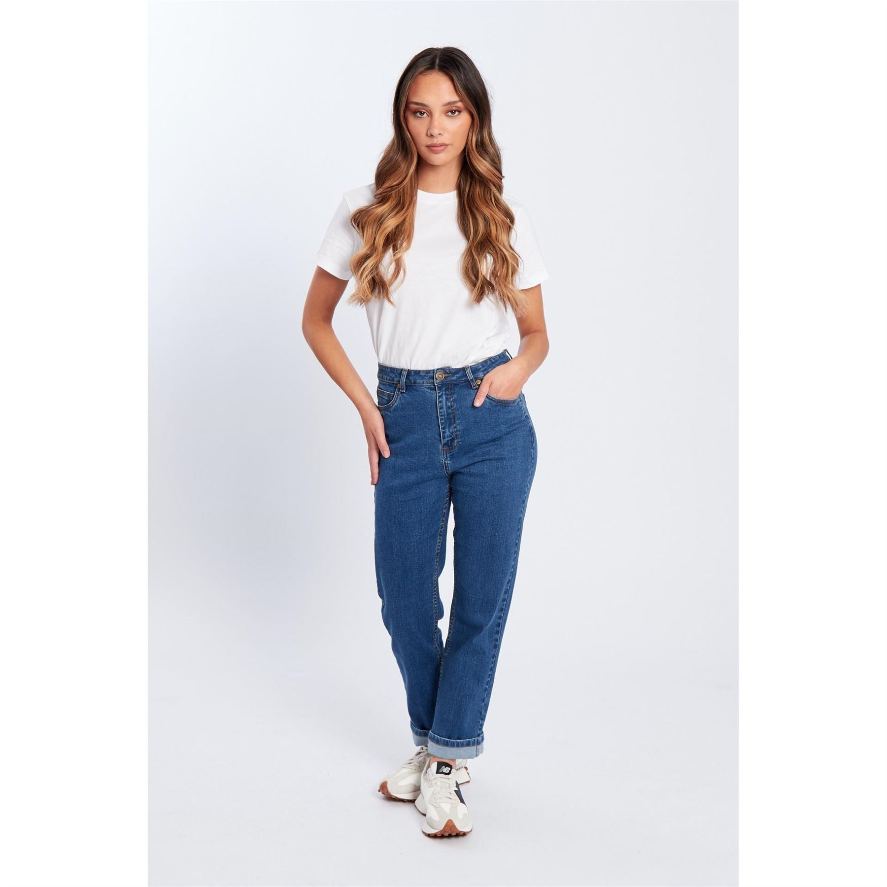 Be You Beyou Mom Straight Leg Jeans